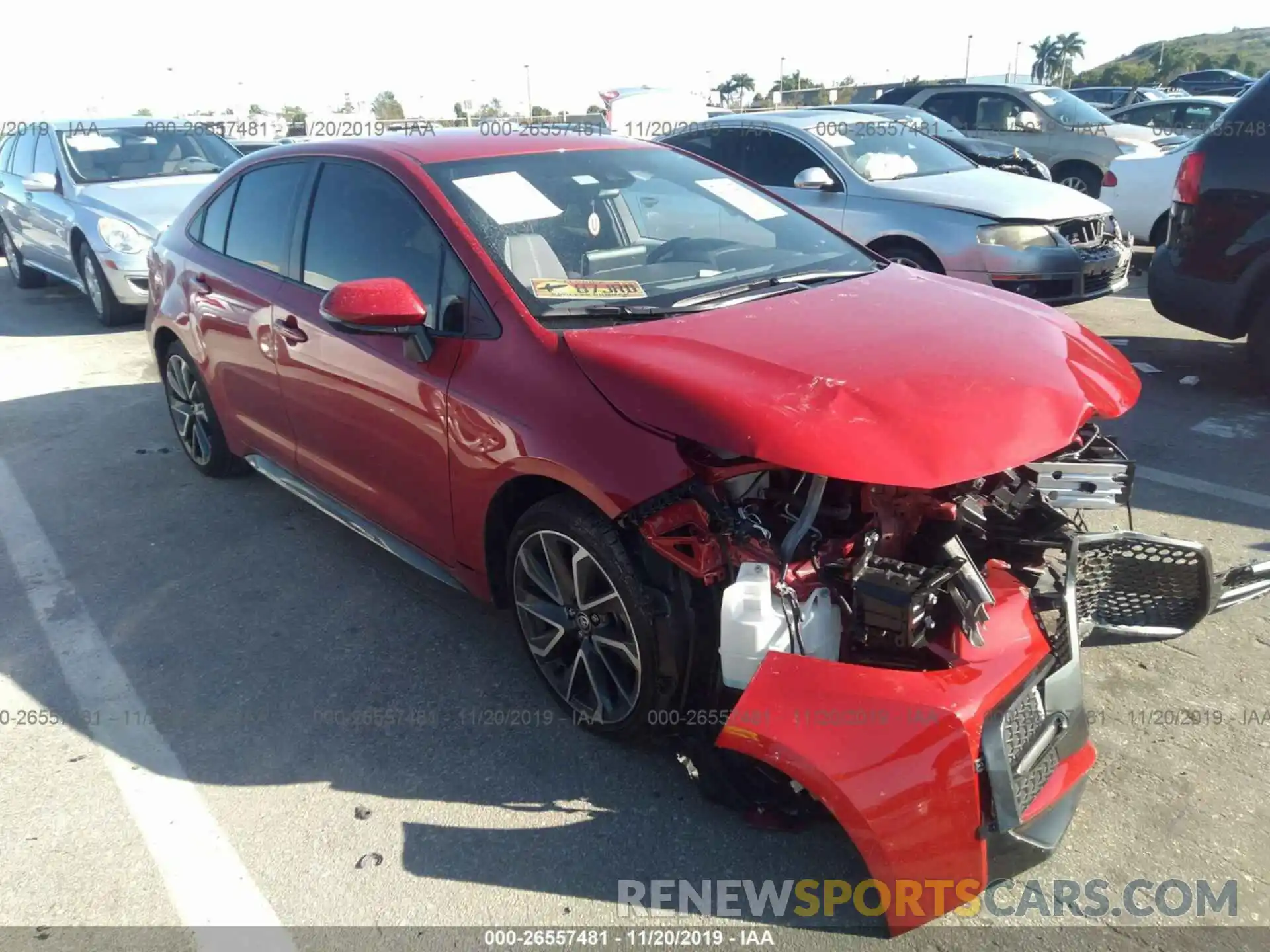 1 Photograph of a damaged car JTDS4RCE8LJ032198 TOYOTA COROLLA 2020