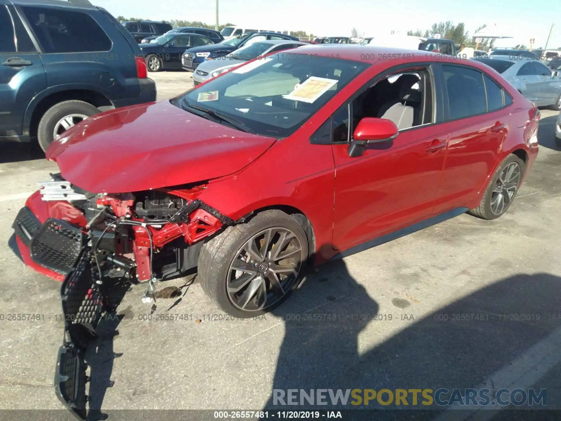 2 Photograph of a damaged car JTDS4RCE8LJ032198 TOYOTA COROLLA 2020