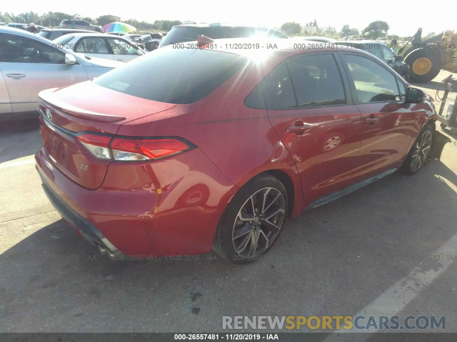 4 Photograph of a damaged car JTDS4RCE8LJ032198 TOYOTA COROLLA 2020