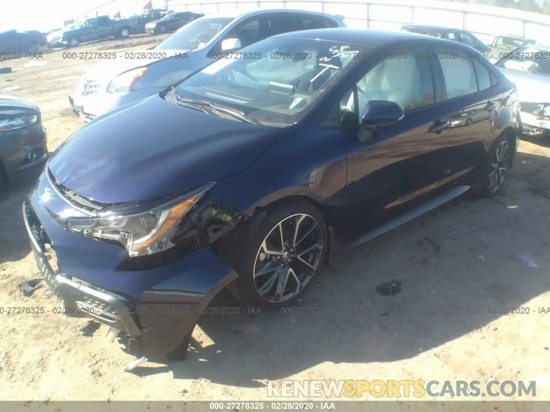 2 Photograph of a damaged car JTDS4RCE8LJ032508 TOYOTA COROLLA 2020