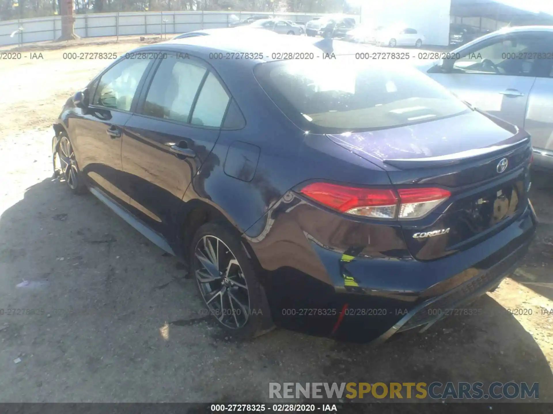 3 Photograph of a damaged car JTDS4RCE8LJ032508 TOYOTA COROLLA 2020