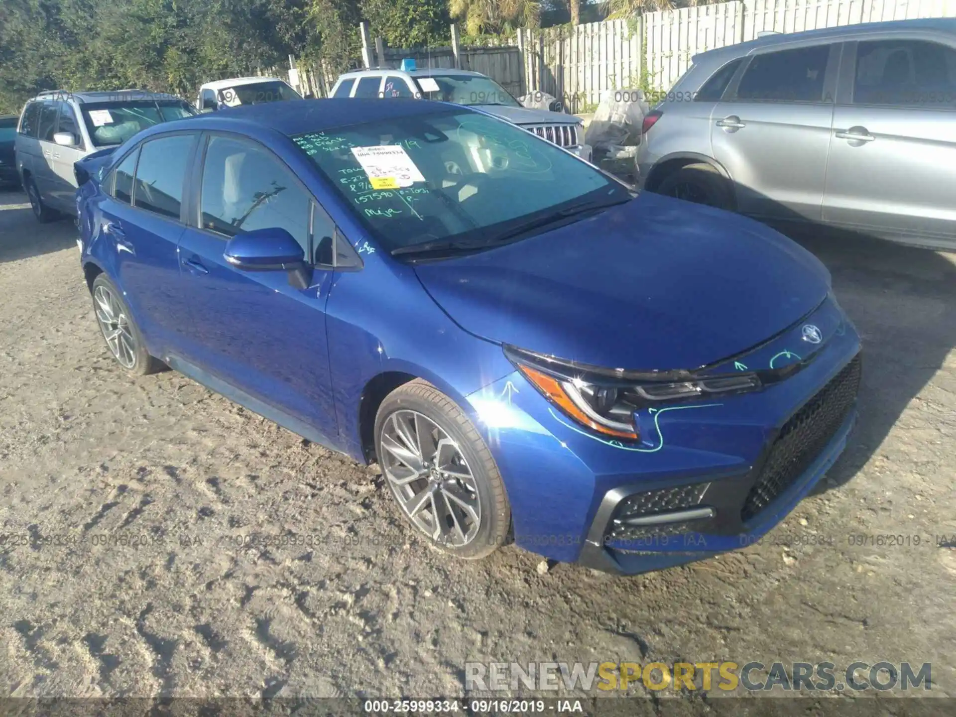 1 Photograph of a damaged car JTDS4RCE8LJ032573 TOYOTA COROLLA 2020