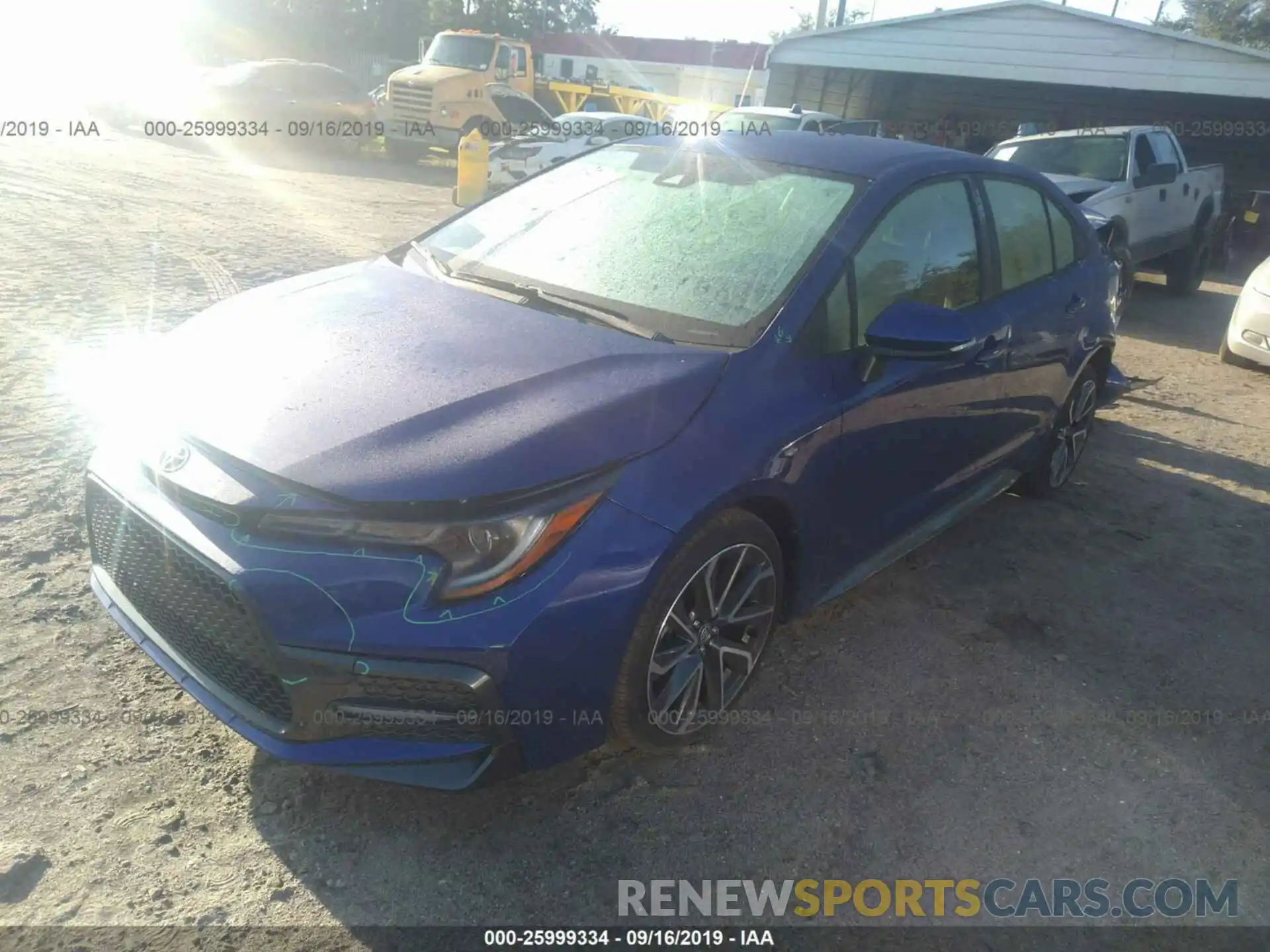 2 Photograph of a damaged car JTDS4RCE8LJ032573 TOYOTA COROLLA 2020