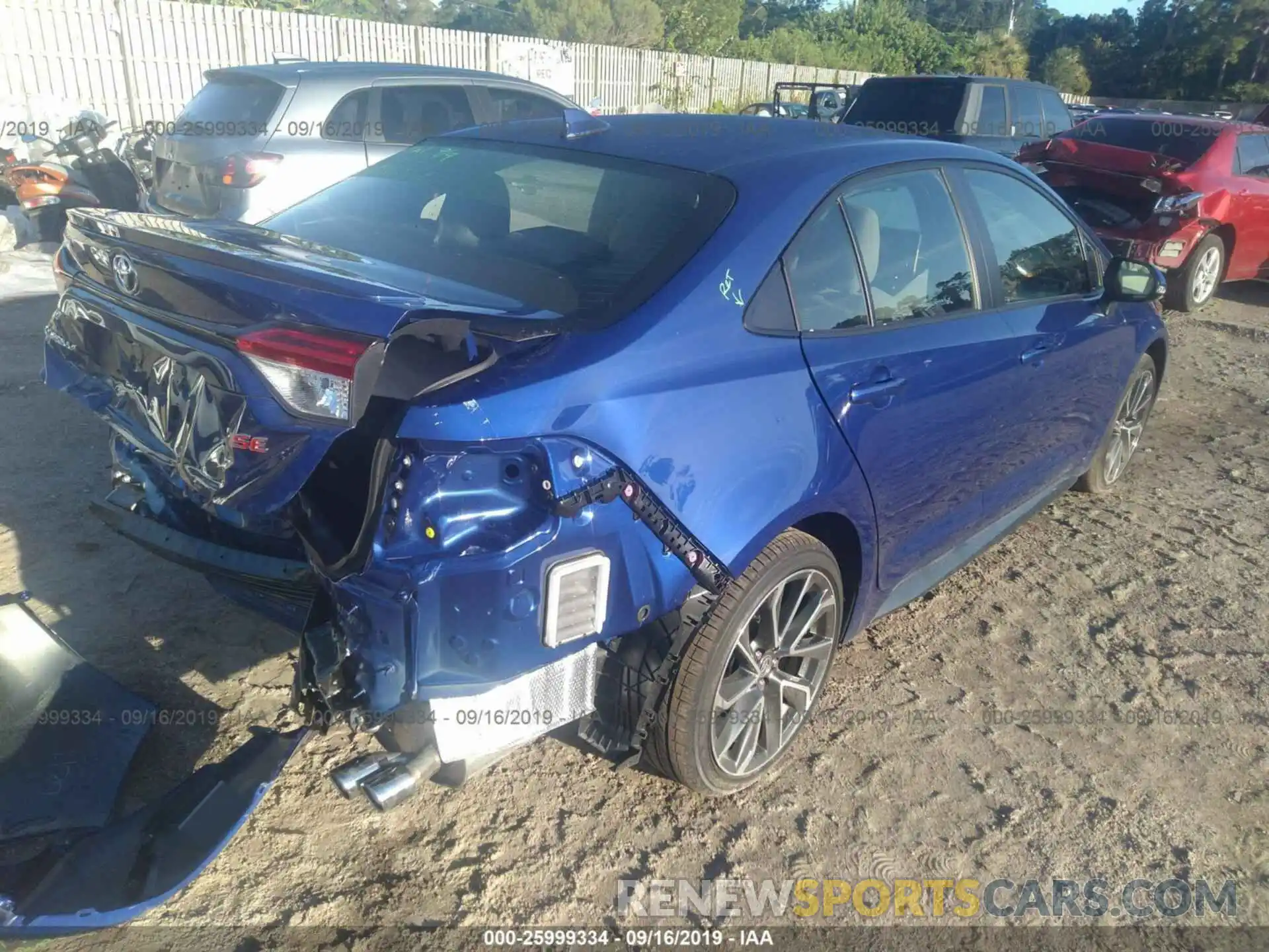 4 Photograph of a damaged car JTDS4RCE8LJ032573 TOYOTA COROLLA 2020