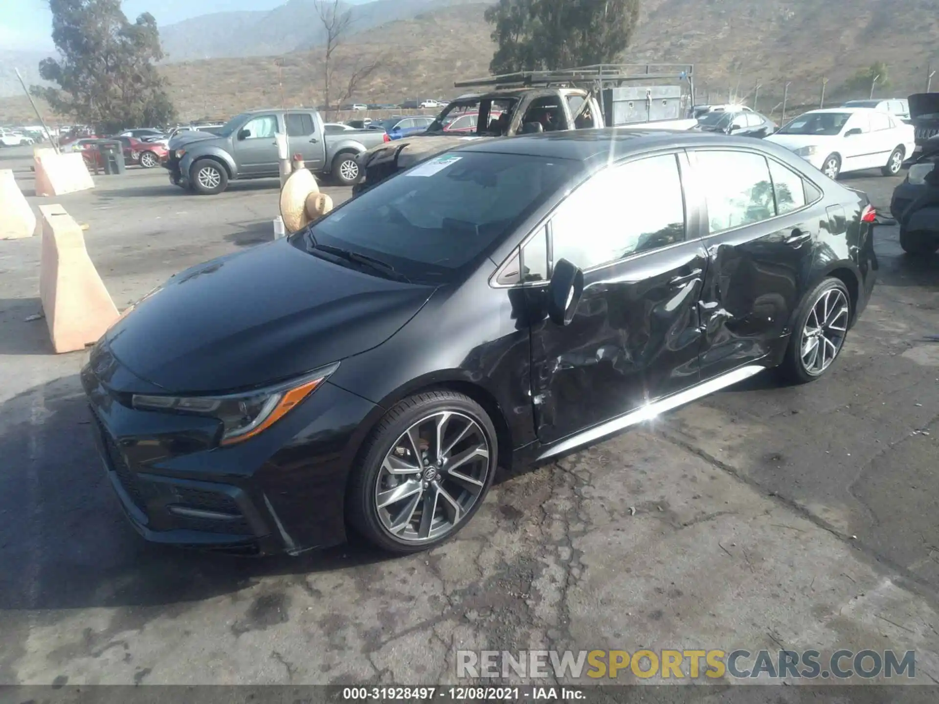 2 Photograph of a damaged car JTDS4RCE8LJ032735 TOYOTA COROLLA 2020