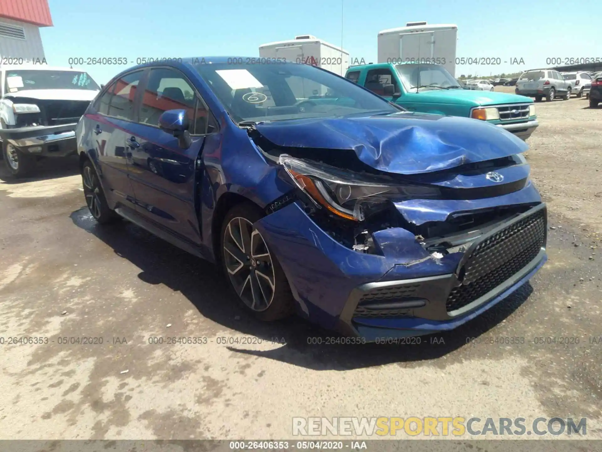 1 Photograph of a damaged car JTDS4RCE8LJ032993 TOYOTA COROLLA 2020