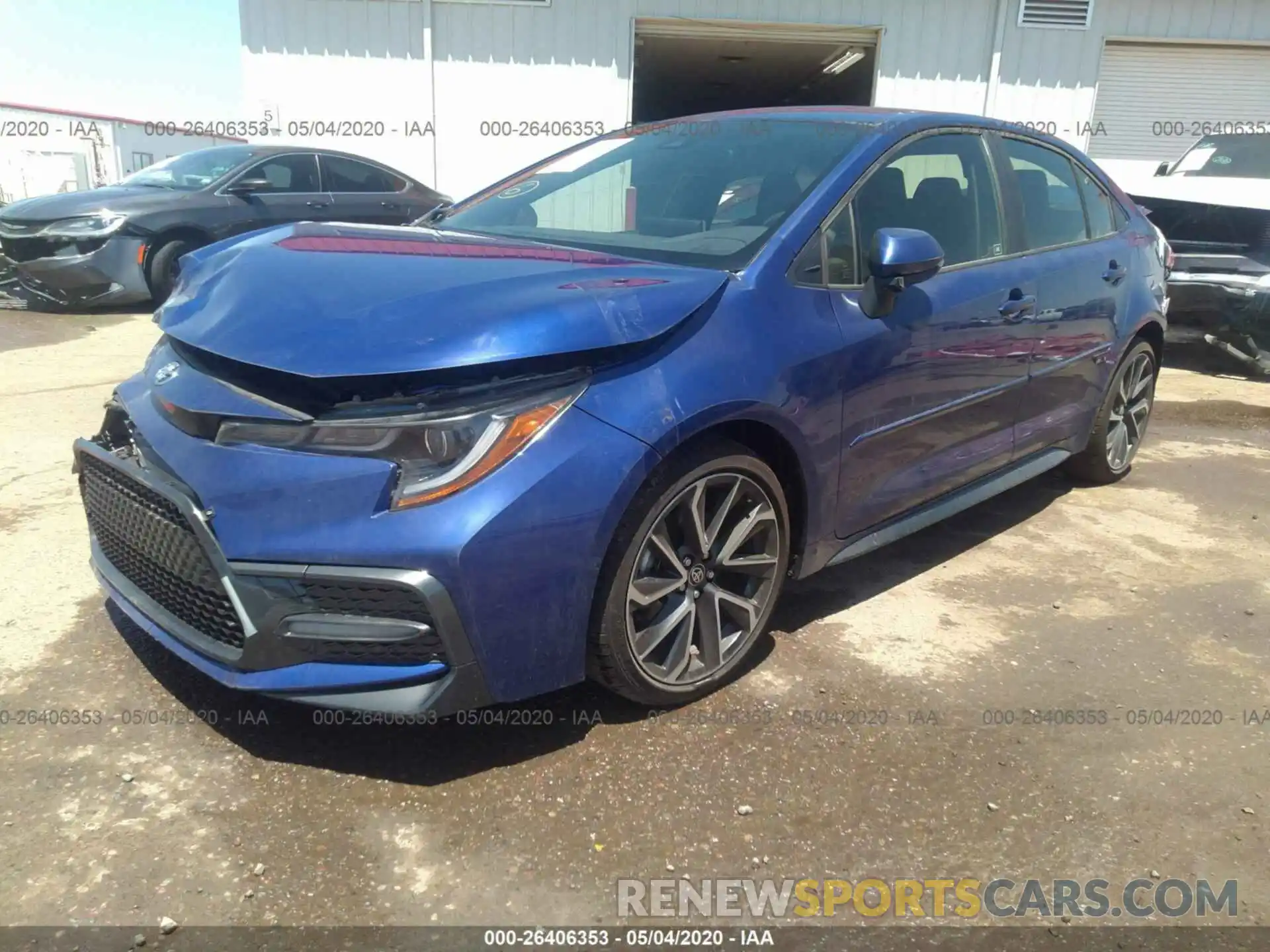 2 Photograph of a damaged car JTDS4RCE8LJ032993 TOYOTA COROLLA 2020