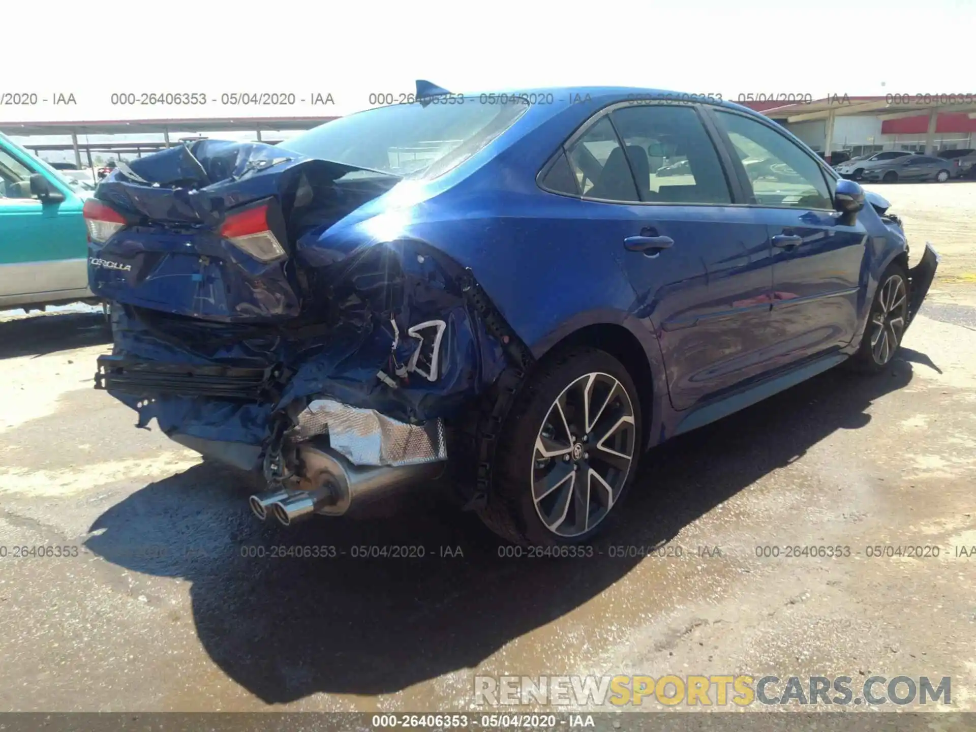 4 Photograph of a damaged car JTDS4RCE8LJ032993 TOYOTA COROLLA 2020