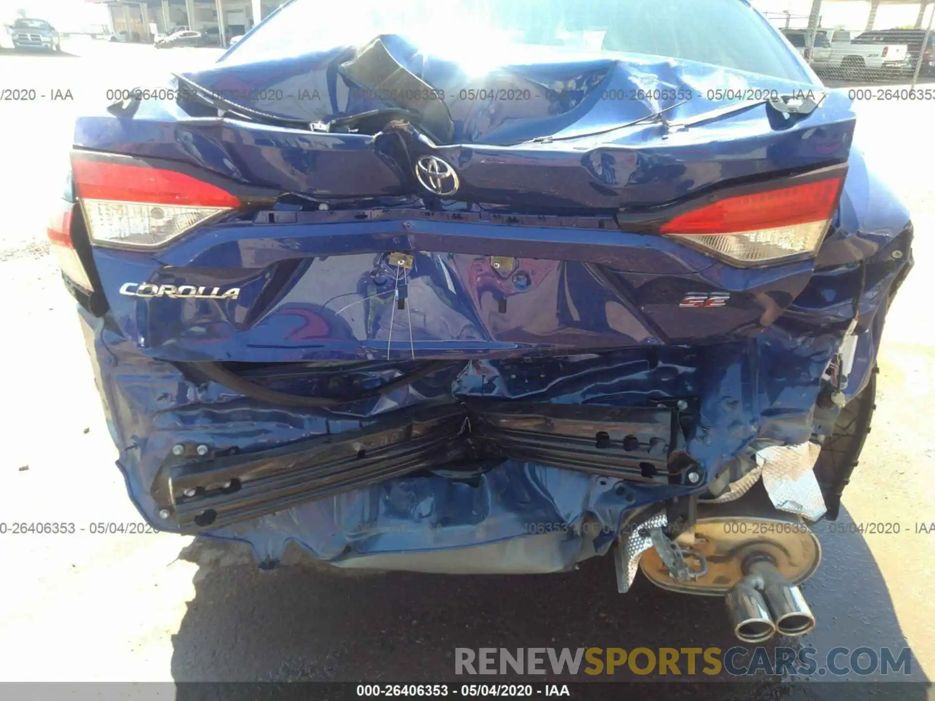 6 Photograph of a damaged car JTDS4RCE8LJ032993 TOYOTA COROLLA 2020