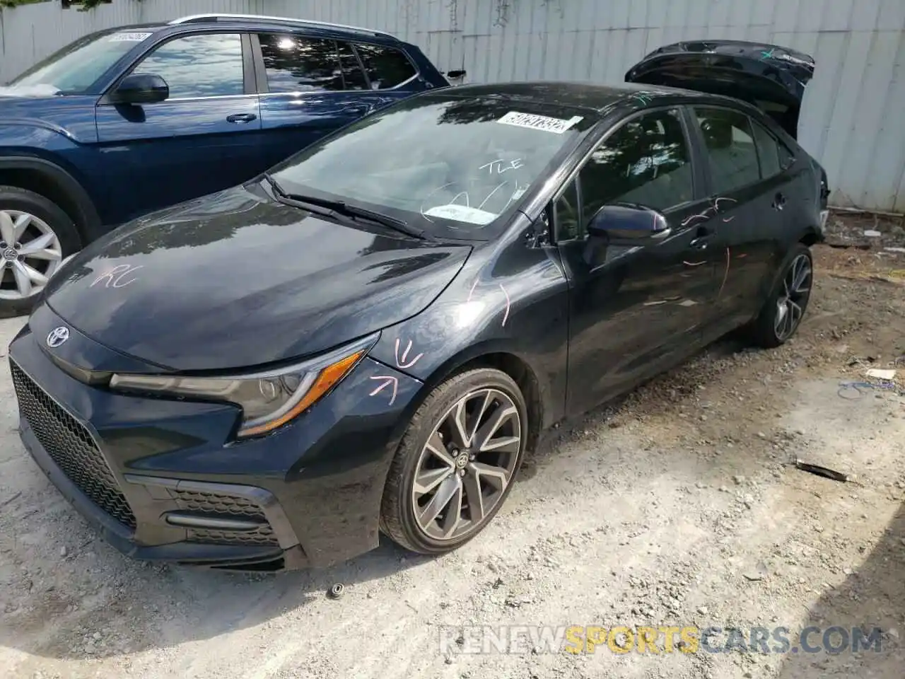 2 Photograph of a damaged car JTDS4RCE8LJ034484 TOYOTA COROLLA 2020