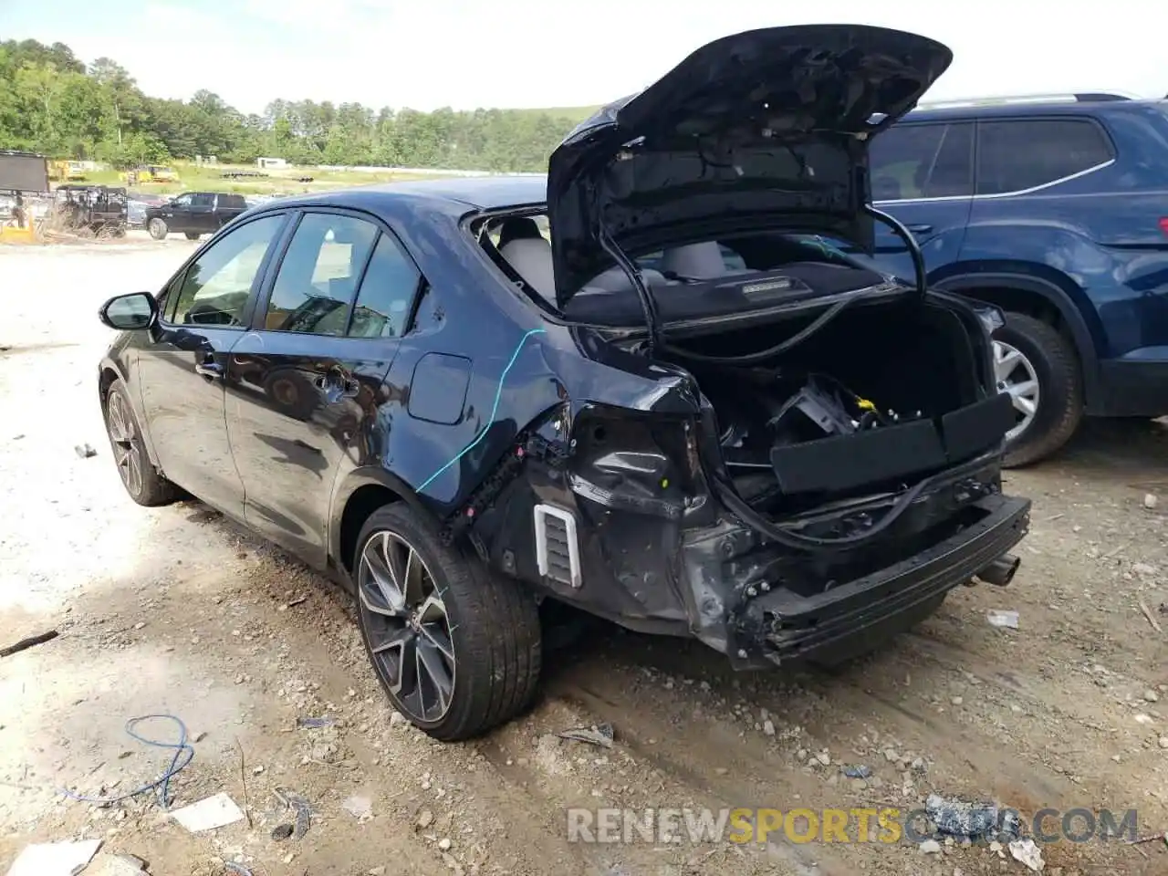 3 Photograph of a damaged car JTDS4RCE8LJ034484 TOYOTA COROLLA 2020