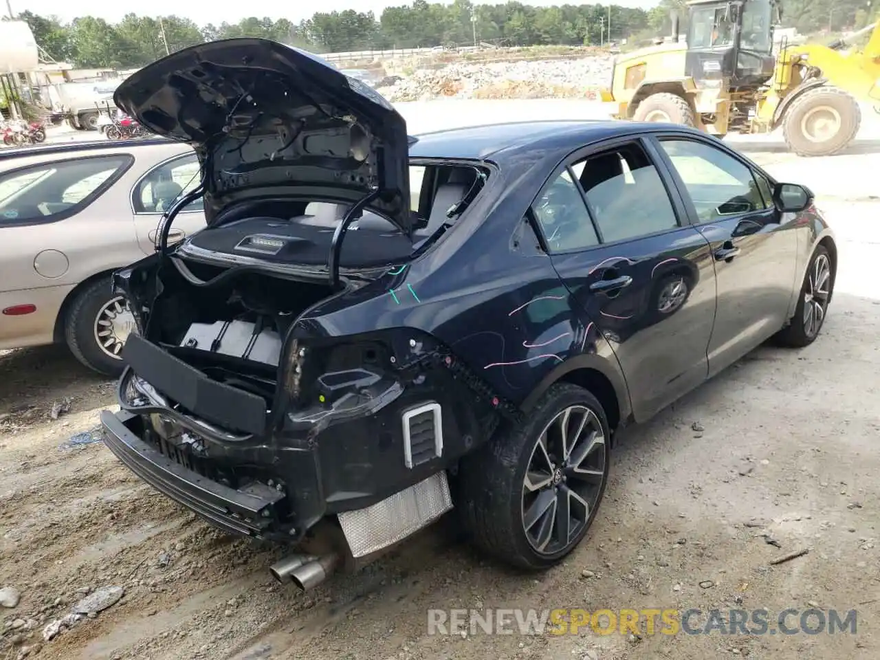 4 Photograph of a damaged car JTDS4RCE8LJ034484 TOYOTA COROLLA 2020