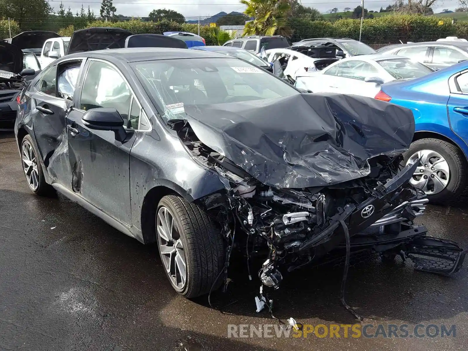 1 Photograph of a damaged car JTDS4RCE8LJ034548 TOYOTA COROLLA 2020