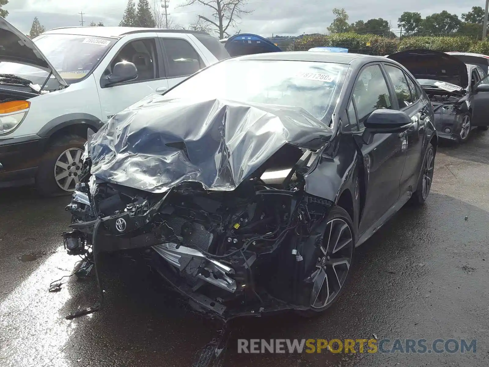 2 Photograph of a damaged car JTDS4RCE8LJ034548 TOYOTA COROLLA 2020