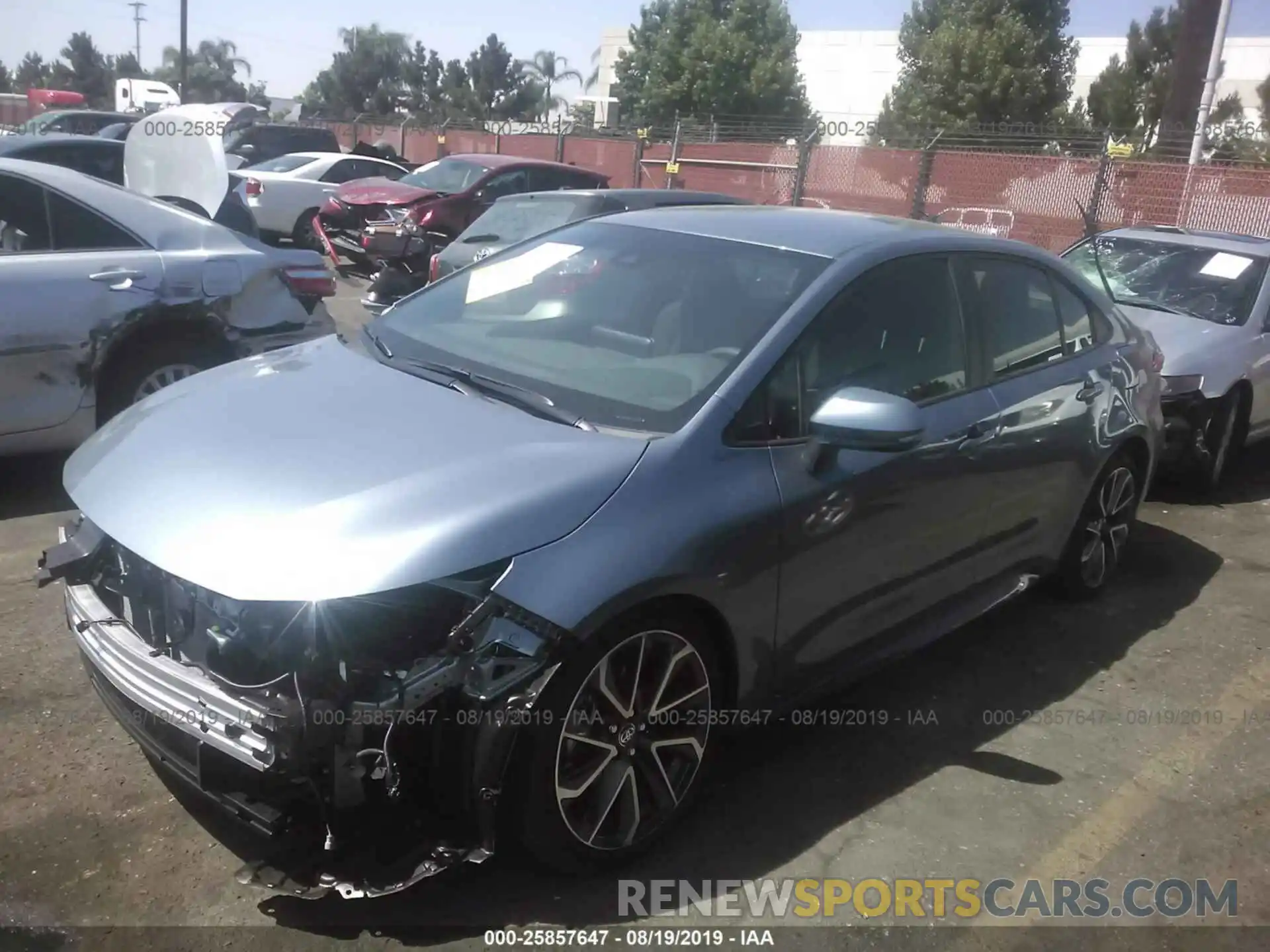 2 Photograph of a damaged car JTDS4RCE8LJ035408 TOYOTA COROLLA 2020