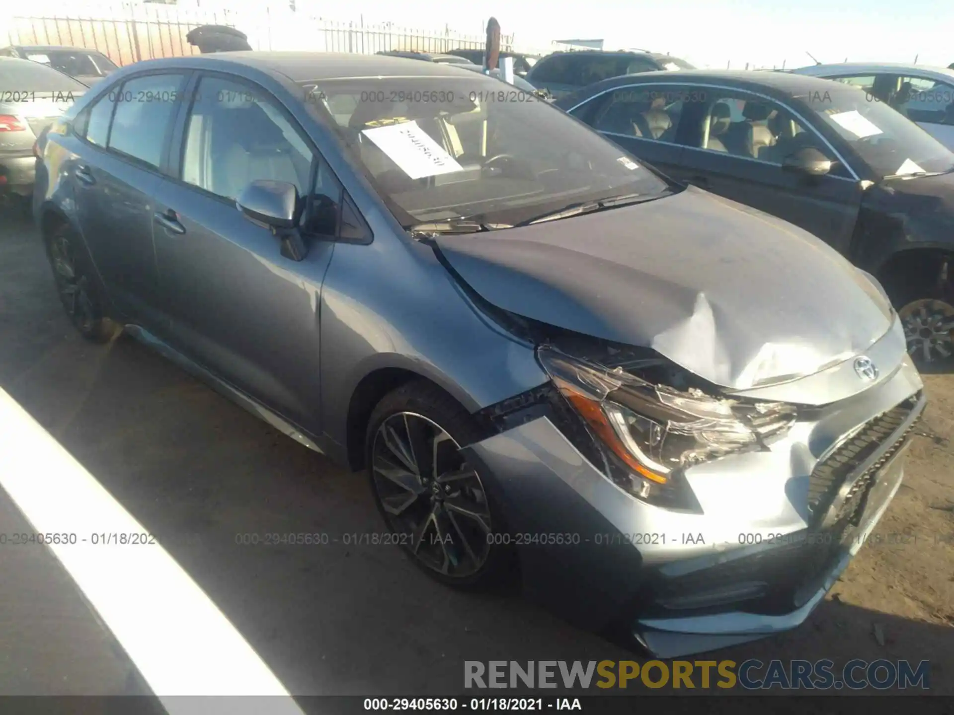 1 Photograph of a damaged car JTDS4RCE8LJ035490 TOYOTA COROLLA 2020