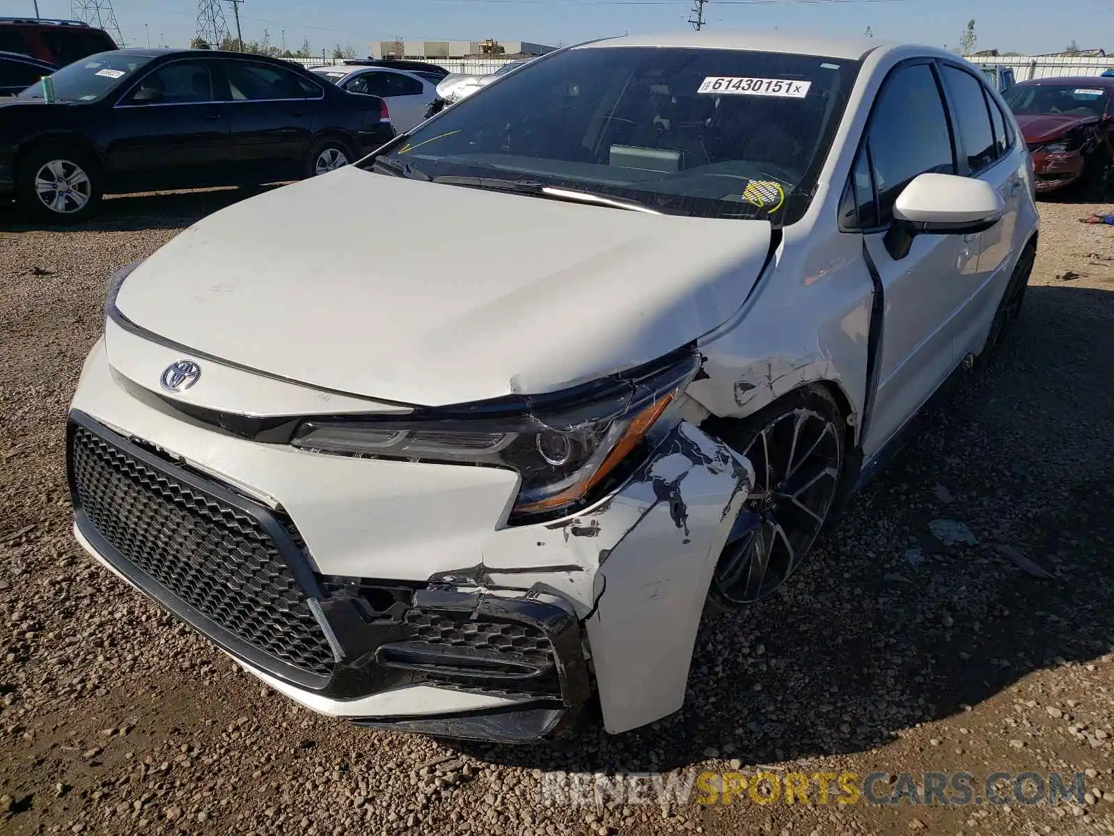 2 Photograph of a damaged car JTDS4RCE8LJ036171 TOYOTA COROLLA 2020