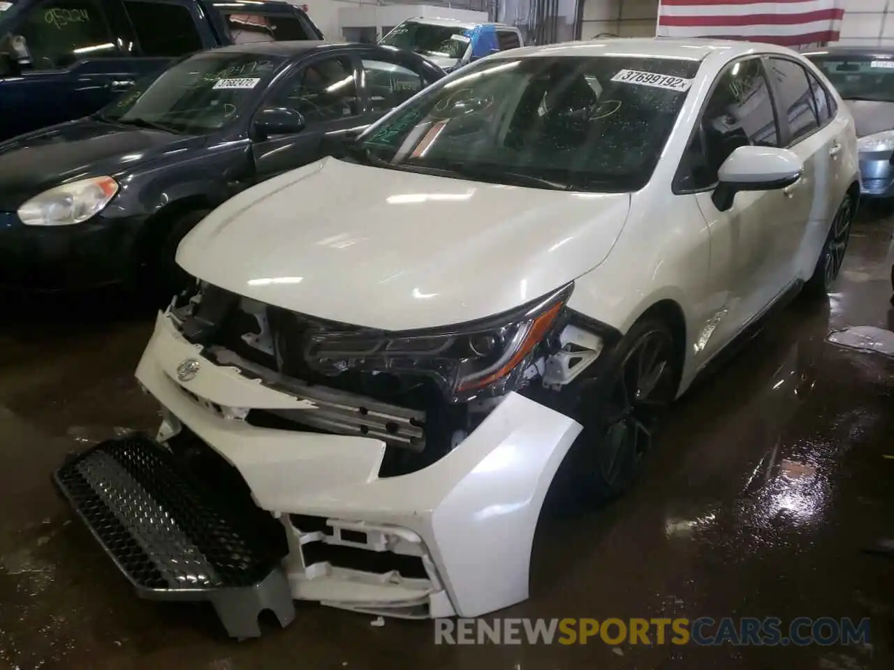 2 Photograph of a damaged car JTDS4RCE8LJ036199 TOYOTA COROLLA 2020