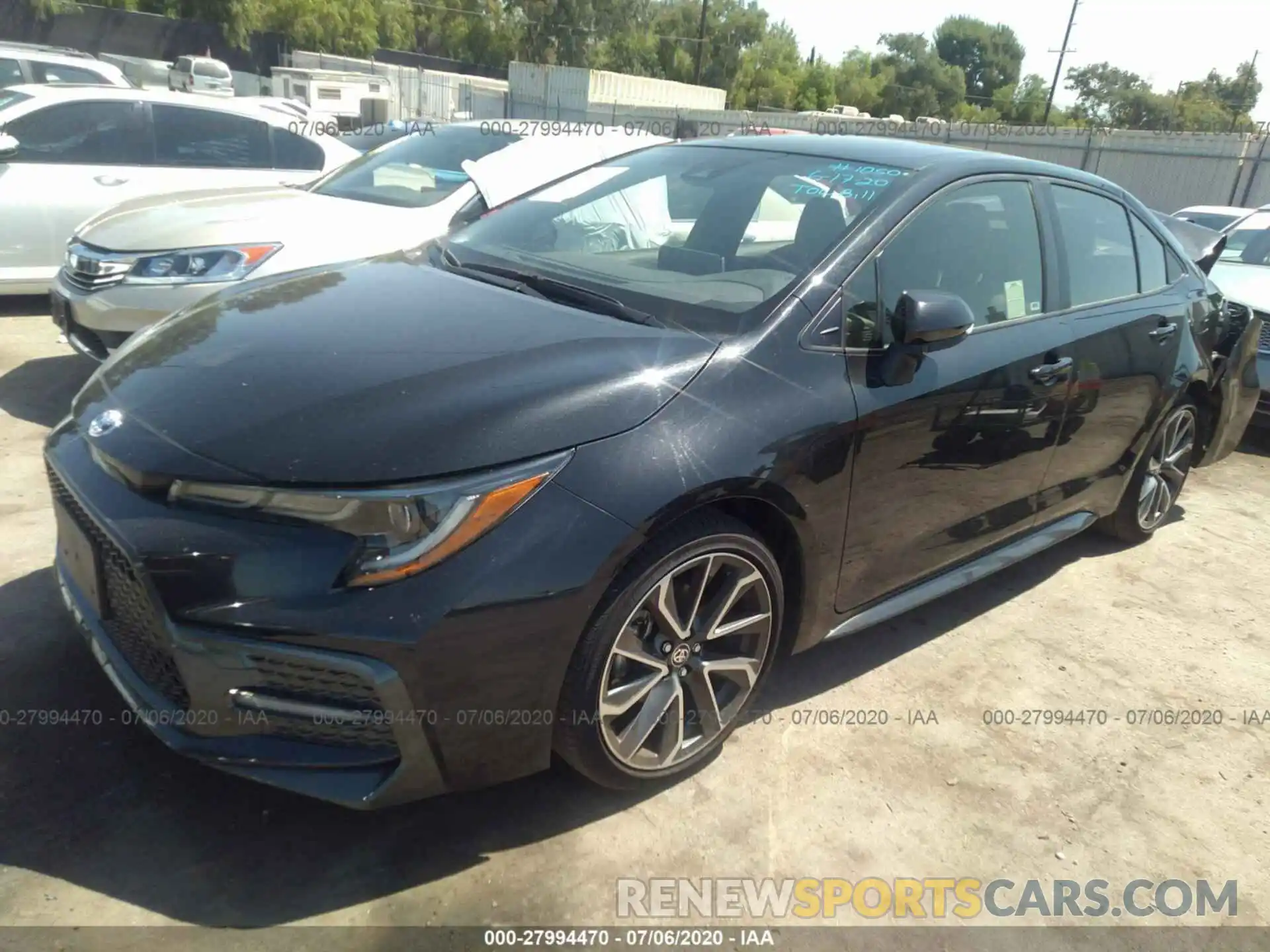 2 Photograph of a damaged car JTDS4RCE8LJ036641 TOYOTA COROLLA 2020