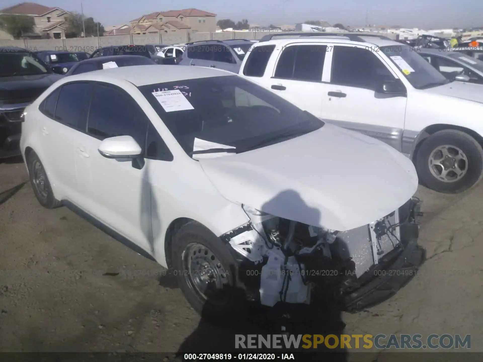 1 Photograph of a damaged car JTDS4RCE8LJ037658 TOYOTA COROLLA 2020