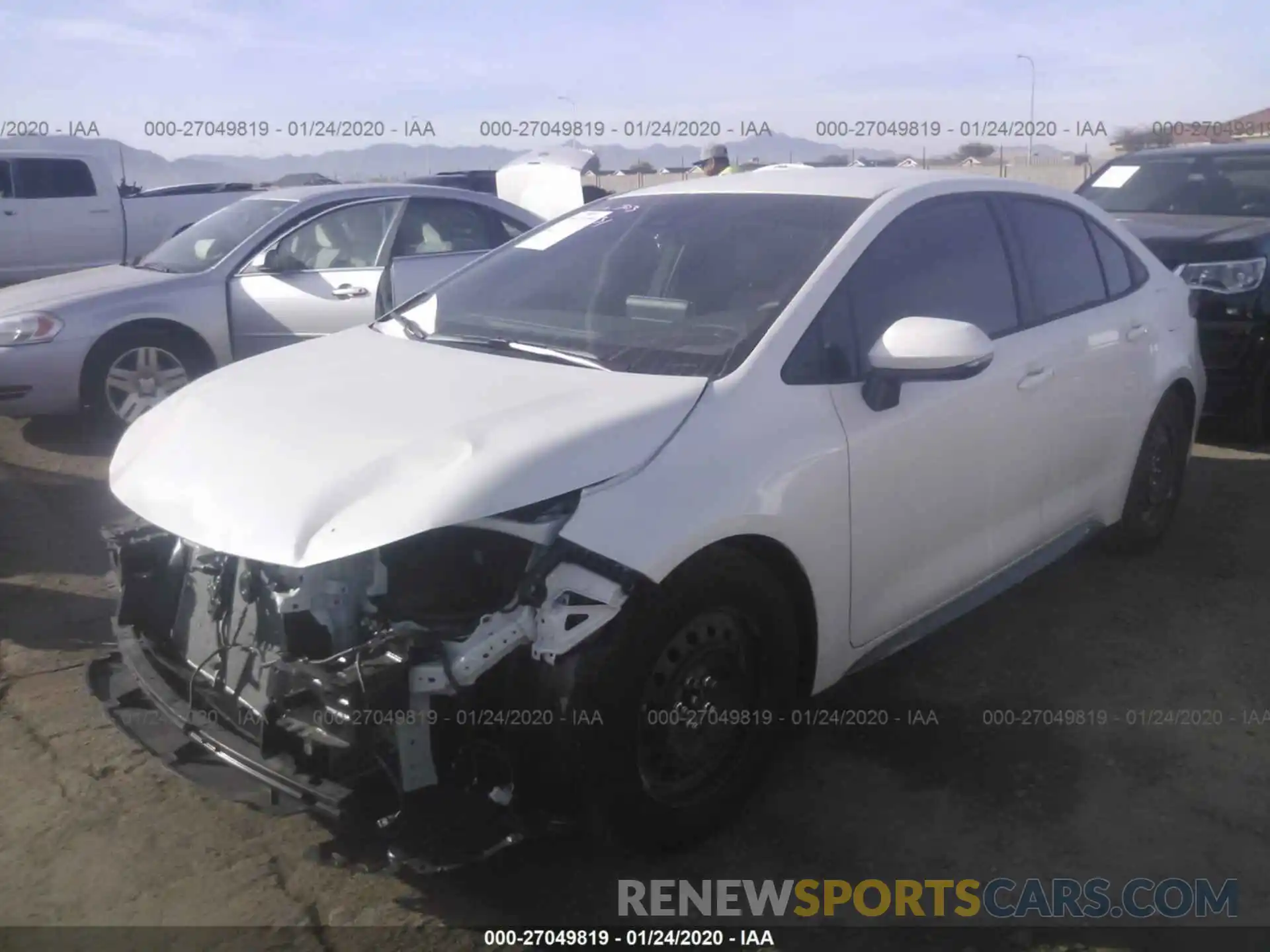 2 Photograph of a damaged car JTDS4RCE8LJ037658 TOYOTA COROLLA 2020