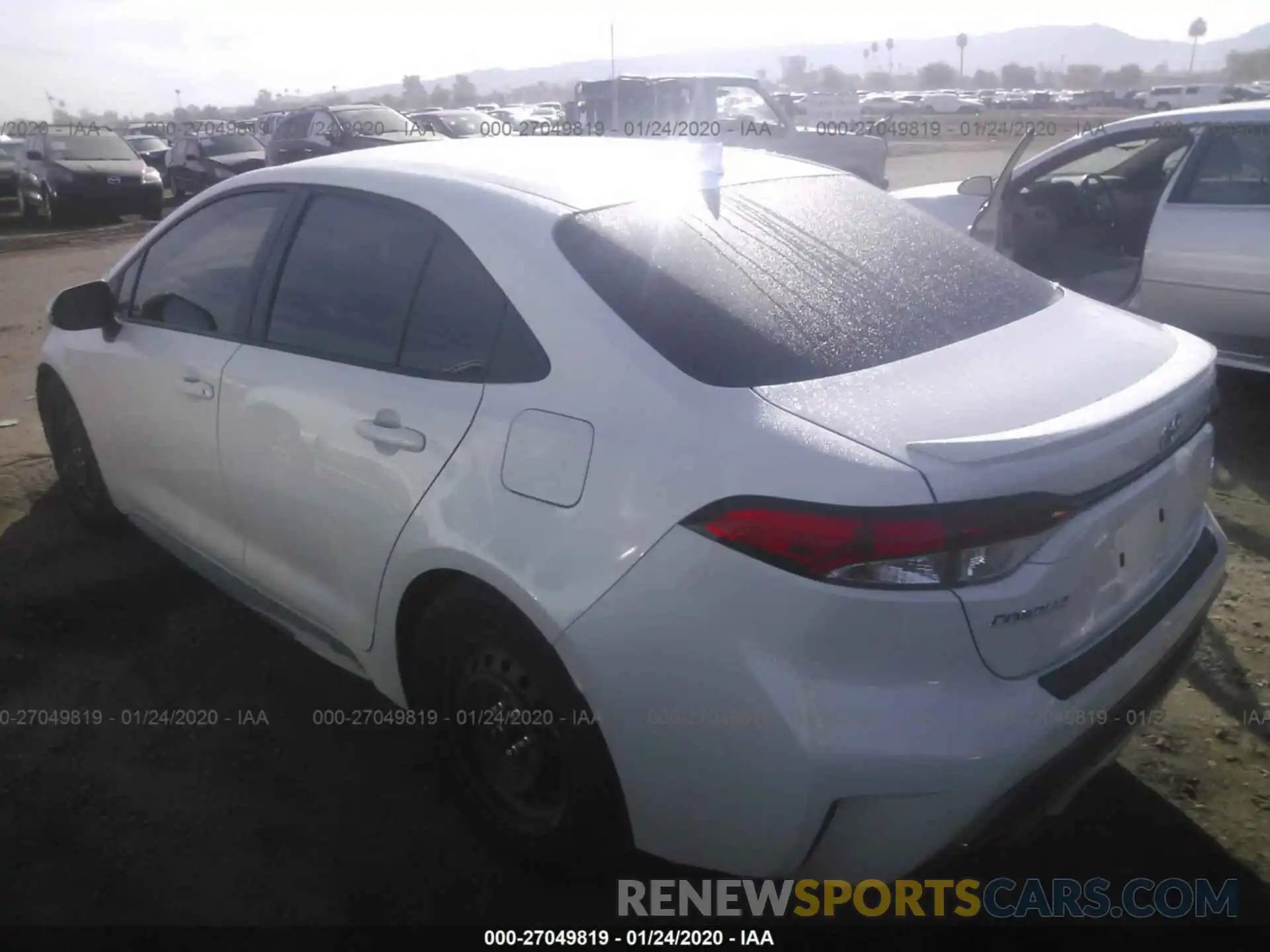 3 Photograph of a damaged car JTDS4RCE8LJ037658 TOYOTA COROLLA 2020