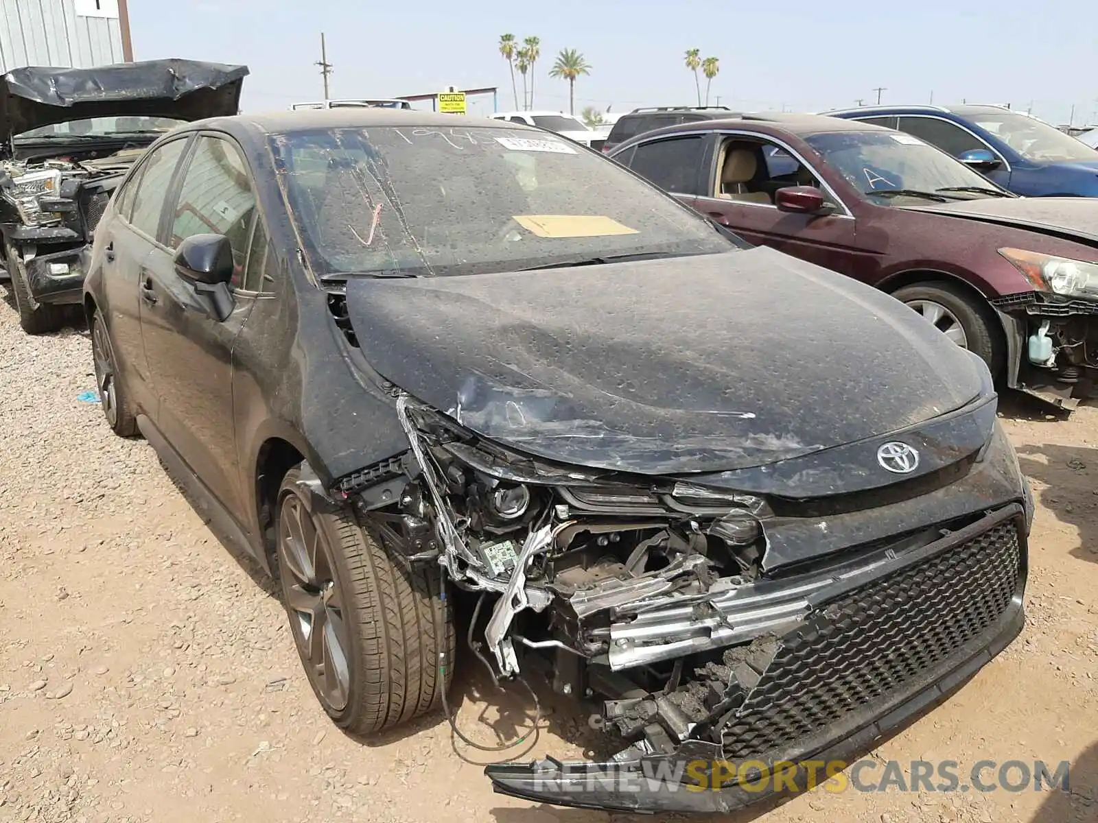 1 Photograph of a damaged car JTDS4RCE8LJ037787 TOYOTA COROLLA 2020