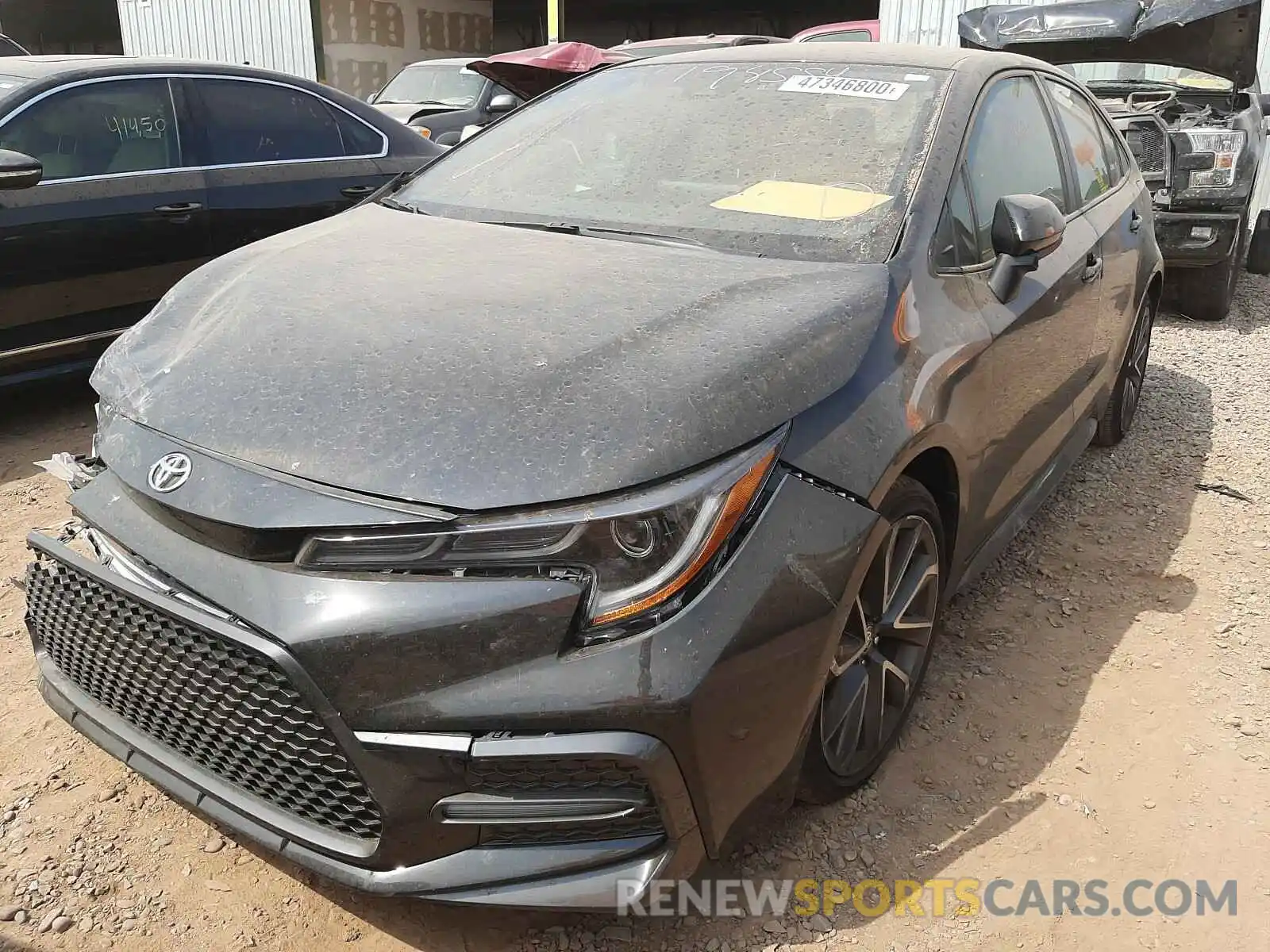 2 Photograph of a damaged car JTDS4RCE8LJ037787 TOYOTA COROLLA 2020