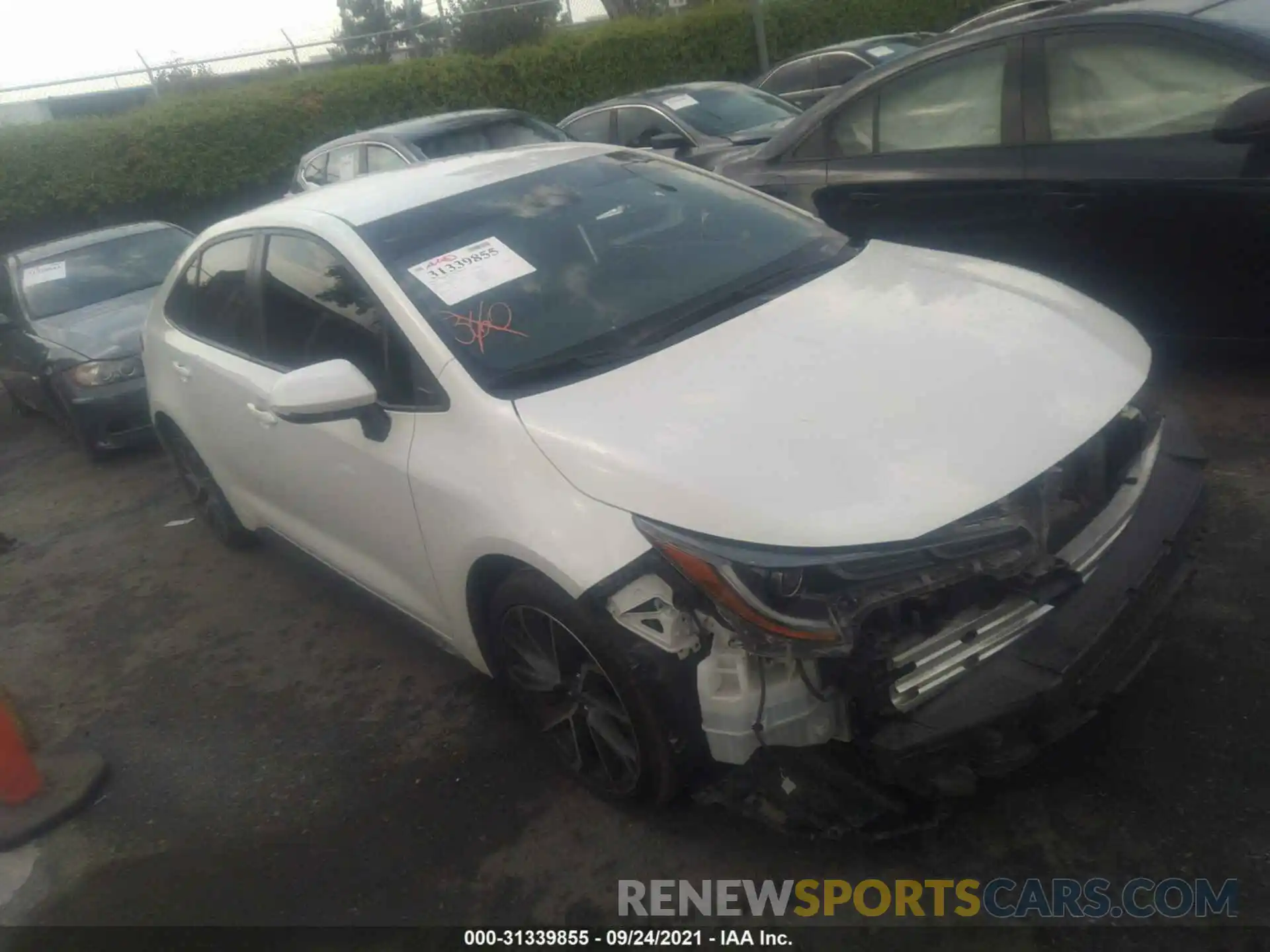 1 Photograph of a damaged car JTDS4RCE8LJ038793 TOYOTA COROLLA 2020