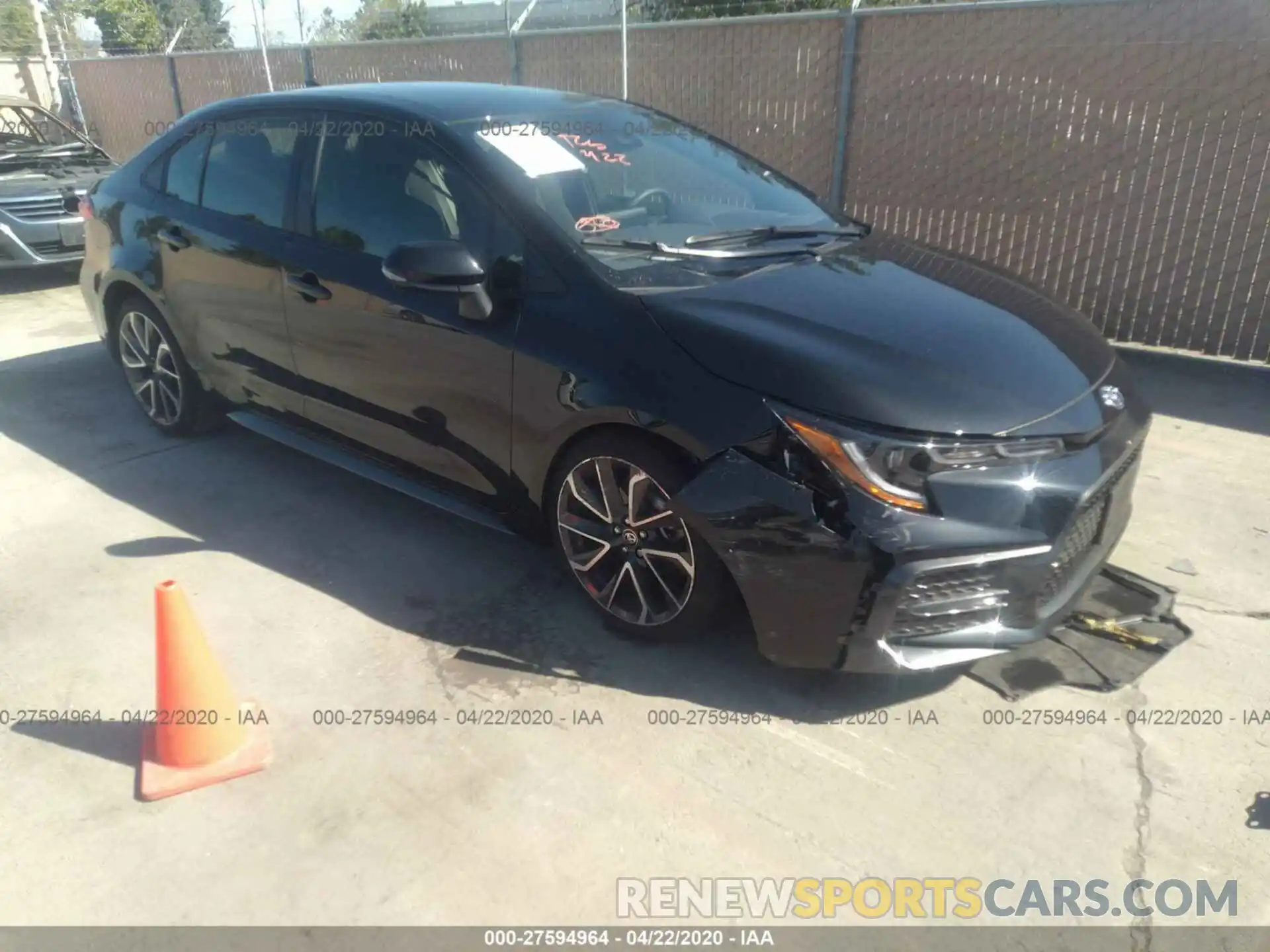 1 Photograph of a damaged car JTDS4RCE8LJ039720 TOYOTA COROLLA 2020