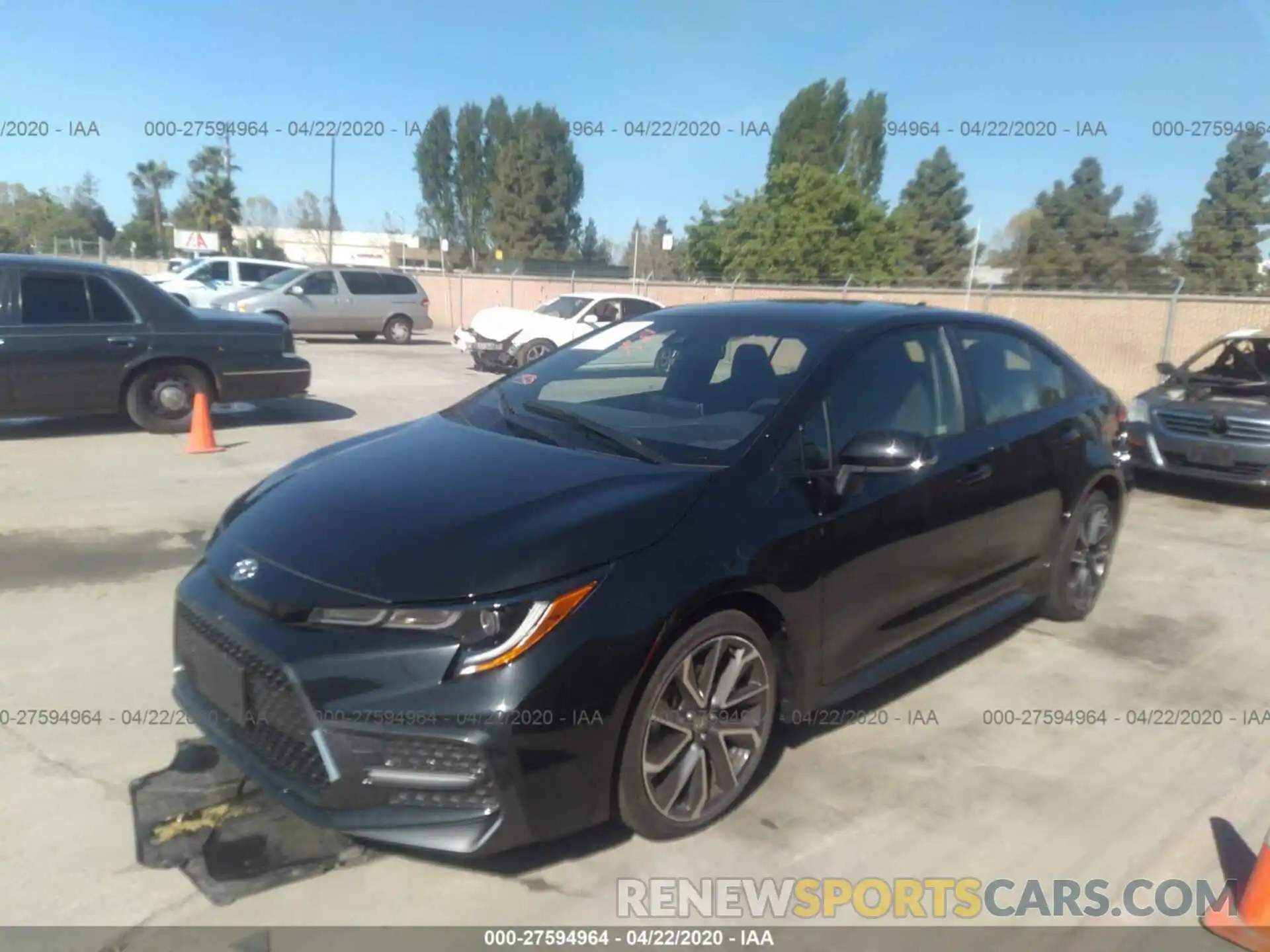 2 Photograph of a damaged car JTDS4RCE8LJ039720 TOYOTA COROLLA 2020