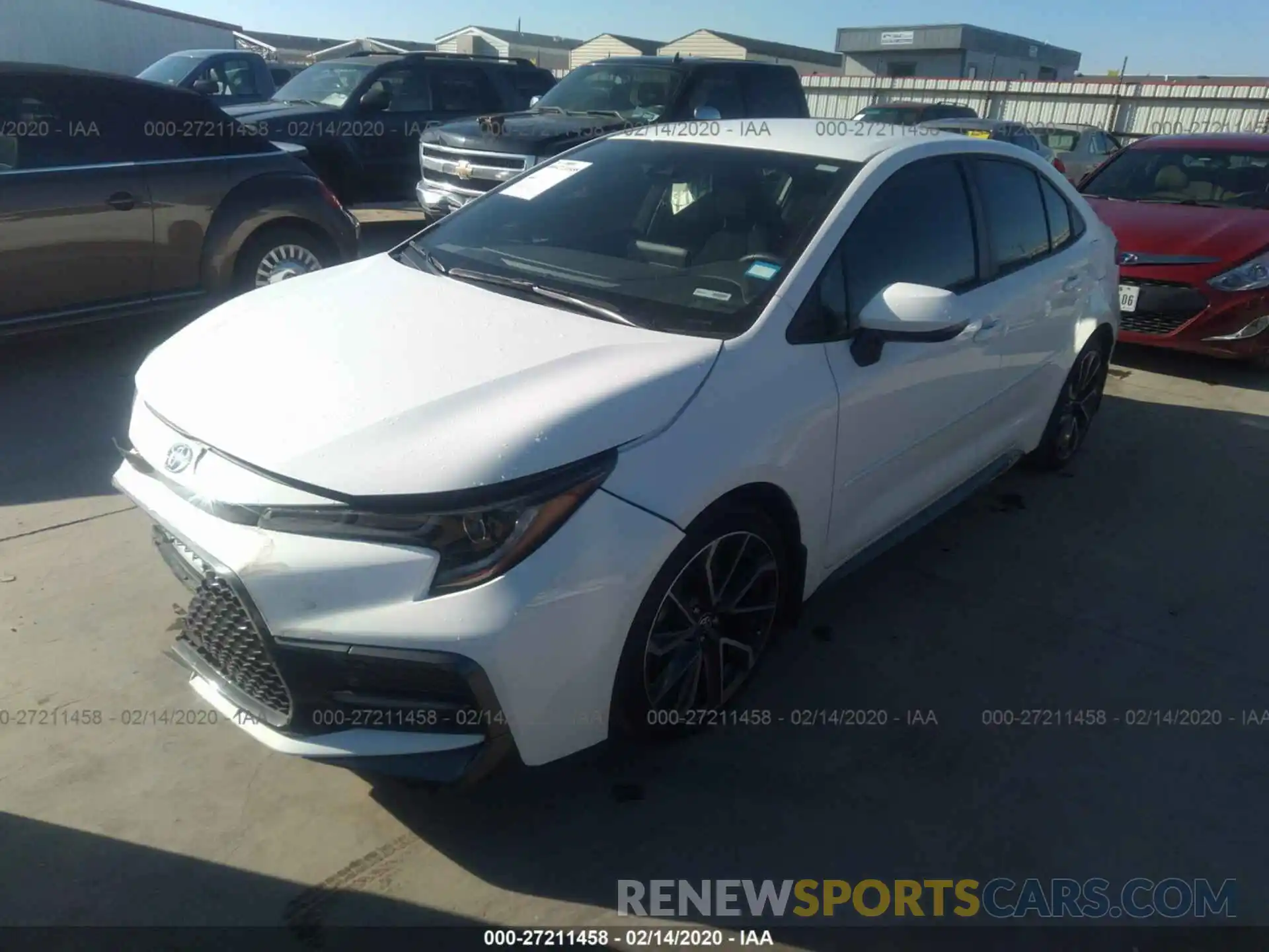 2 Photograph of a damaged car JTDS4RCE8LJ040138 TOYOTA COROLLA 2020