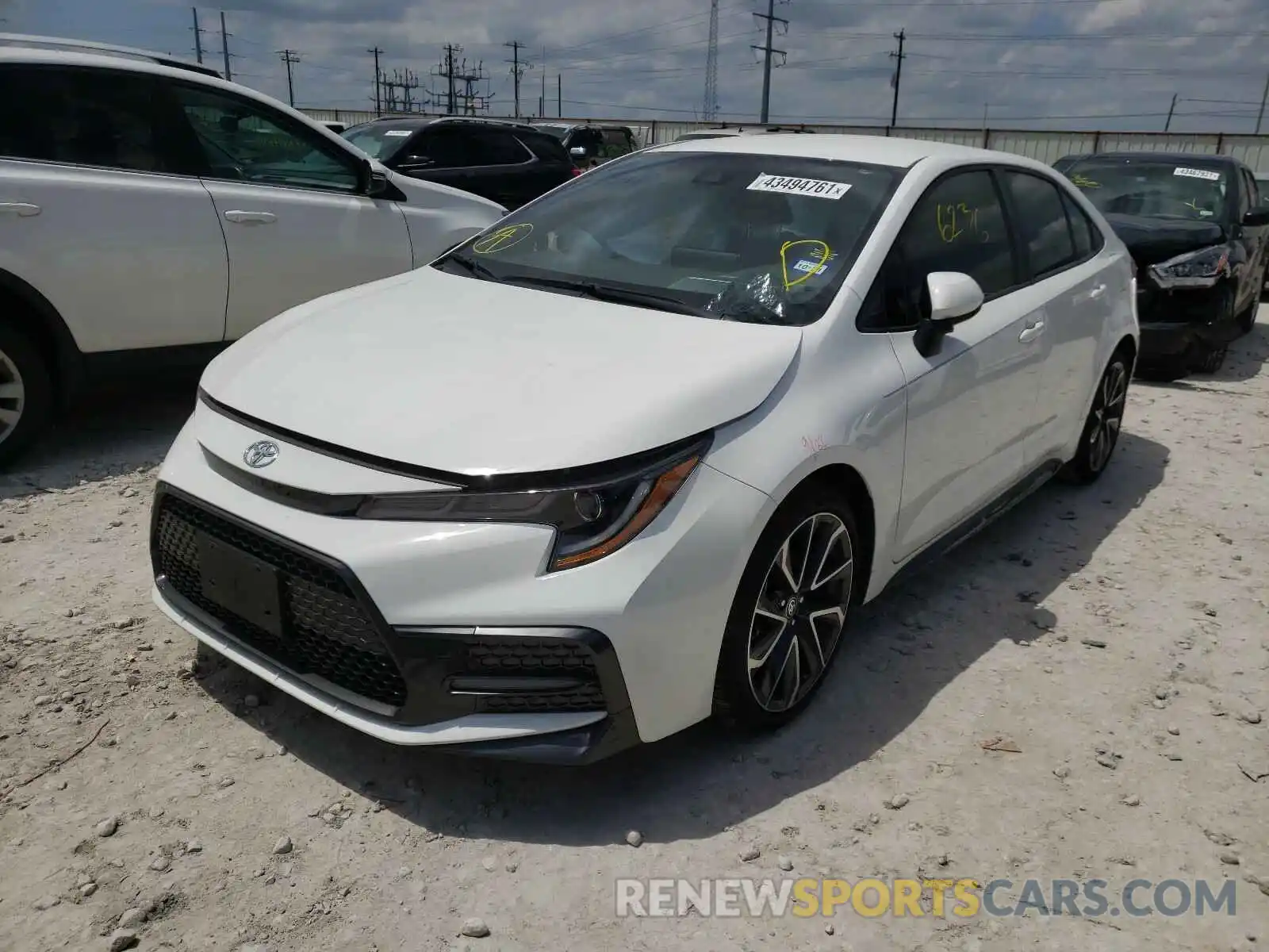 2 Photograph of a damaged car JTDS4RCE8LJ040141 TOYOTA COROLLA 2020