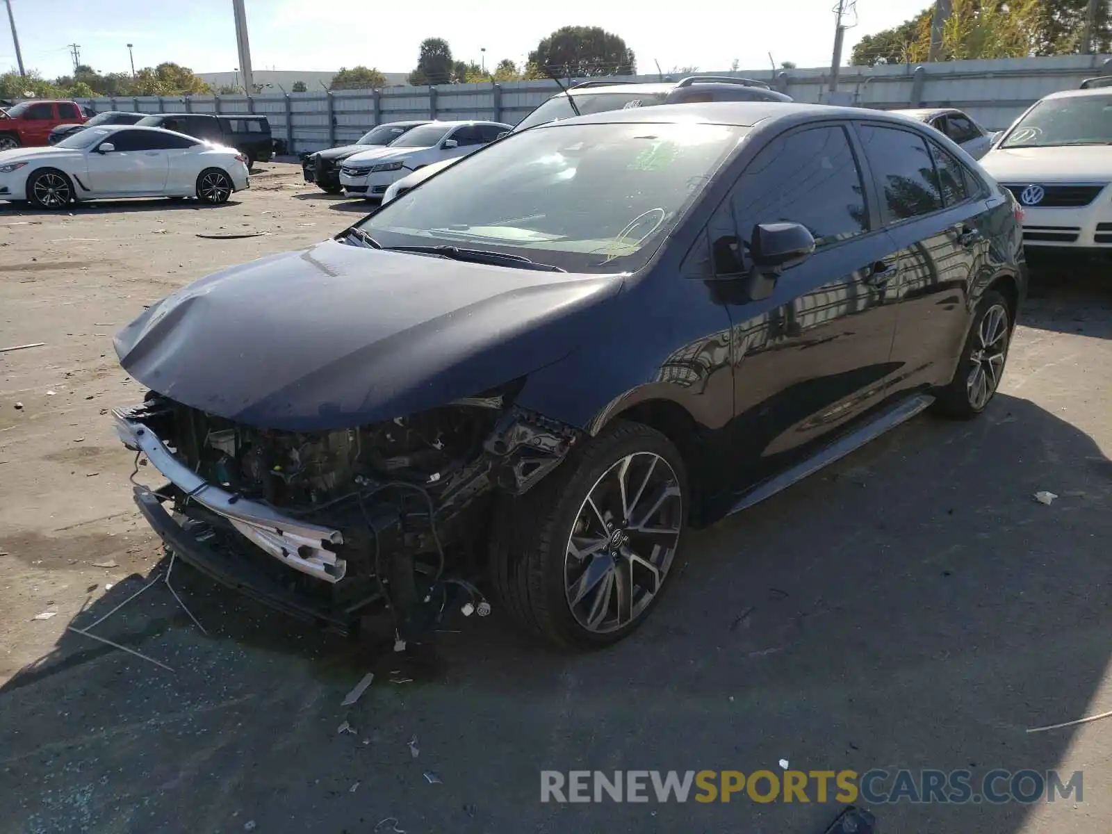 2 Photograph of a damaged car JTDS4RCE8LJ041466 TOYOTA COROLLA 2020