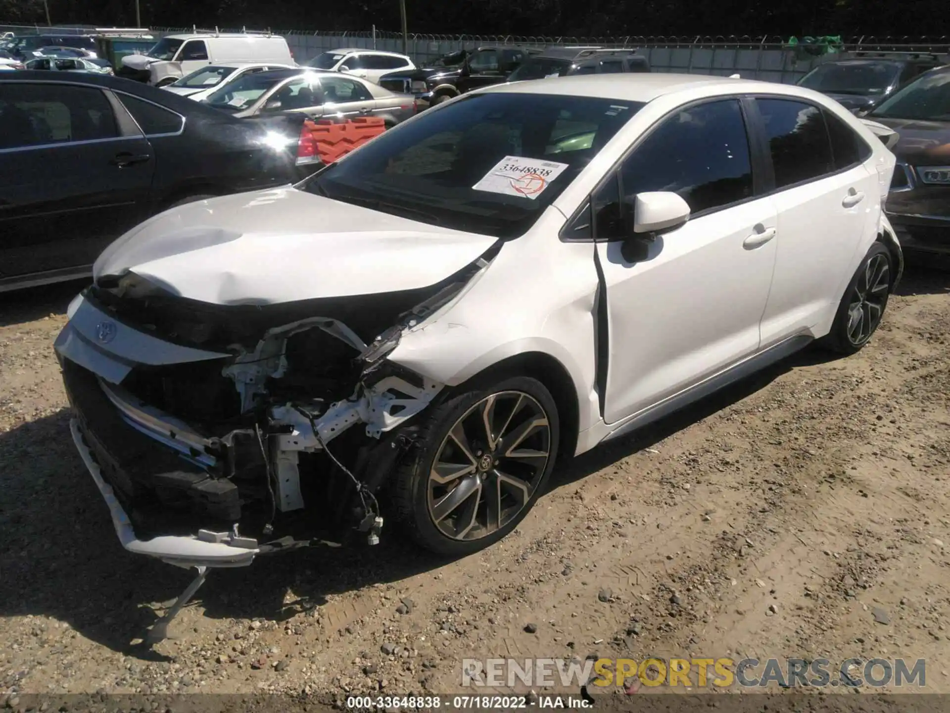 2 Photograph of a damaged car JTDS4RCE8LJ043699 TOYOTA COROLLA 2020