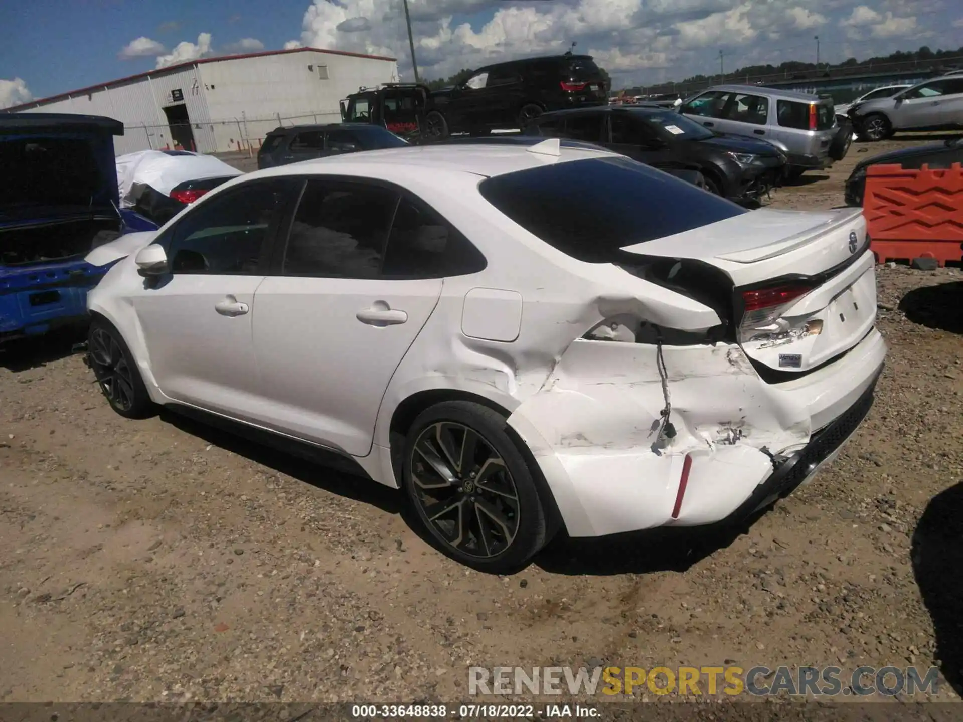 3 Photograph of a damaged car JTDS4RCE8LJ043699 TOYOTA COROLLA 2020