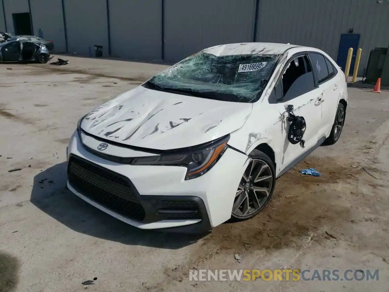 2 Photograph of a damaged car JTDS4RCE8LJ046439 TOYOTA COROLLA 2020