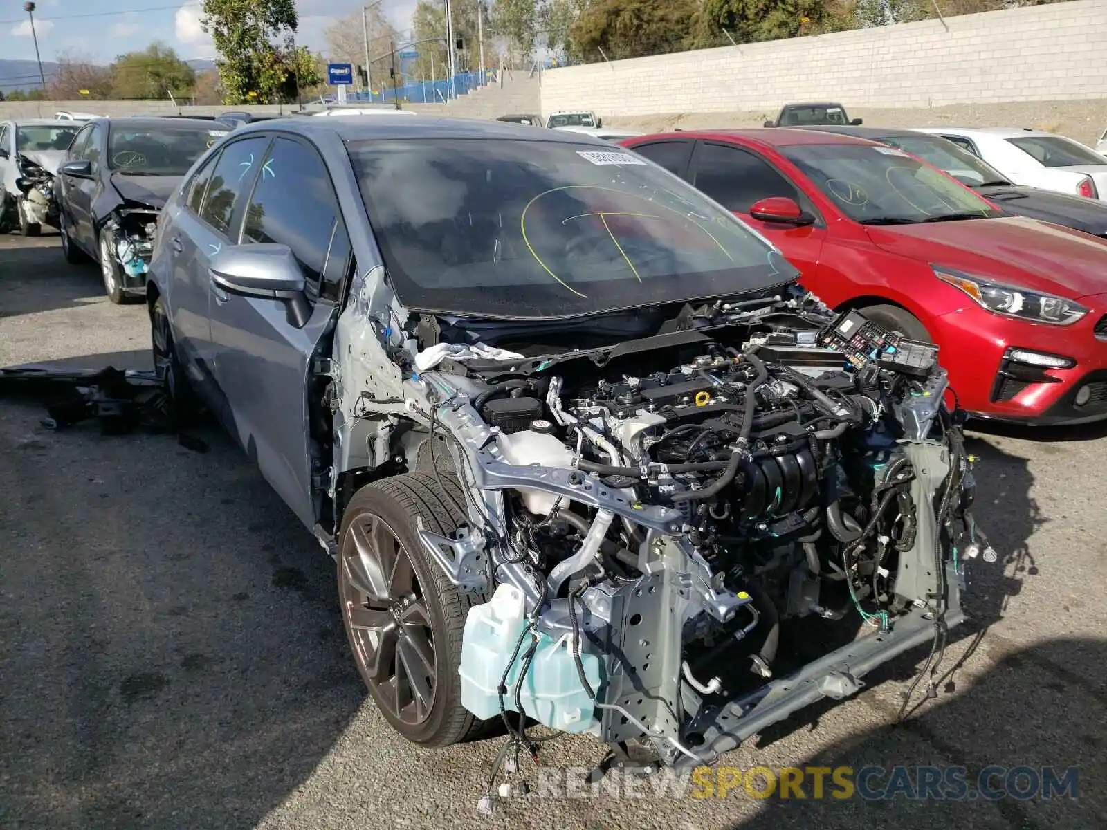 1 Photograph of a damaged car JTDS4RCE8LJ047851 TOYOTA COROLLA 2020