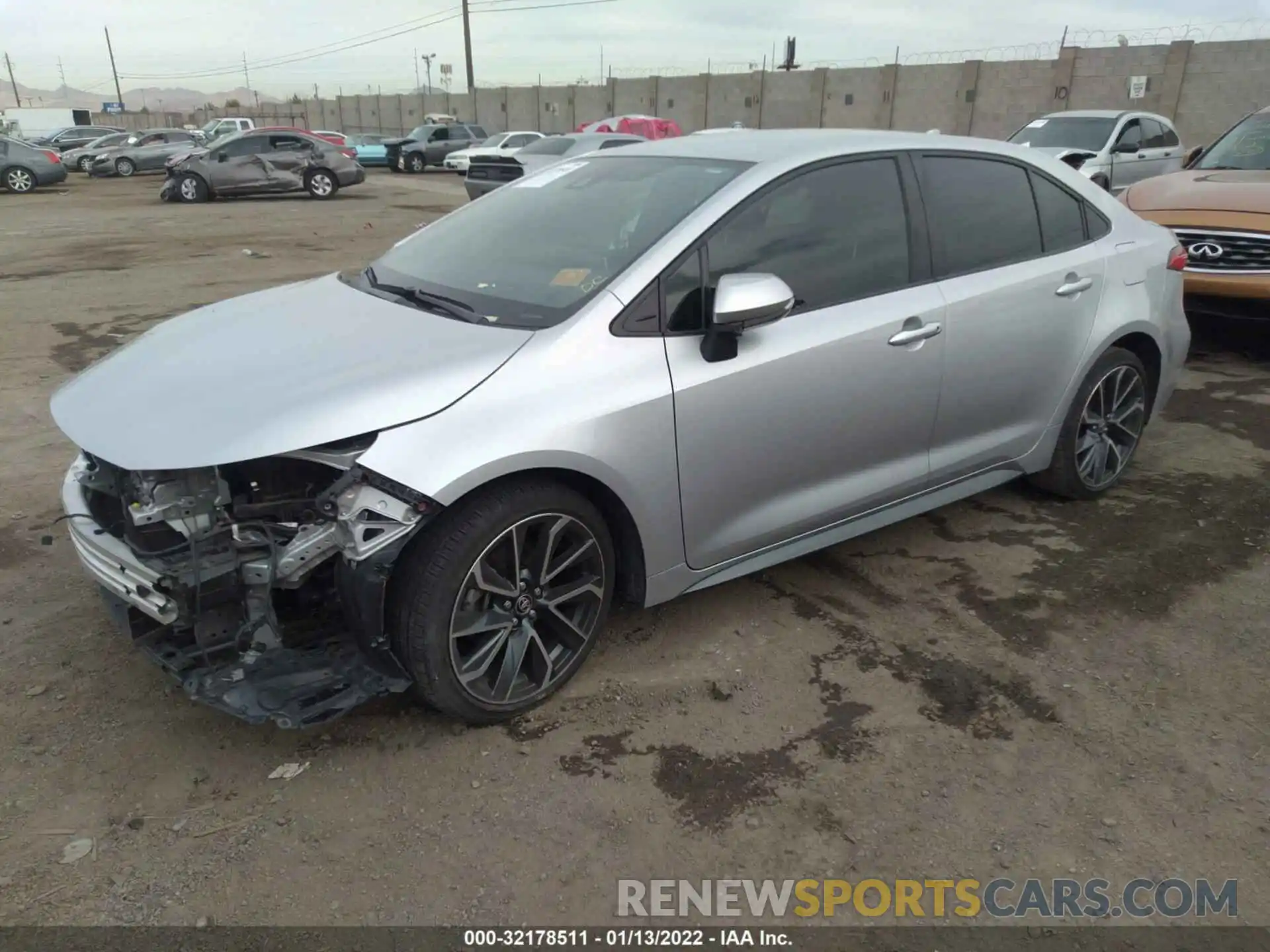 2 Photograph of a damaged car JTDS4RCE8LJ051852 TOYOTA COROLLA 2020