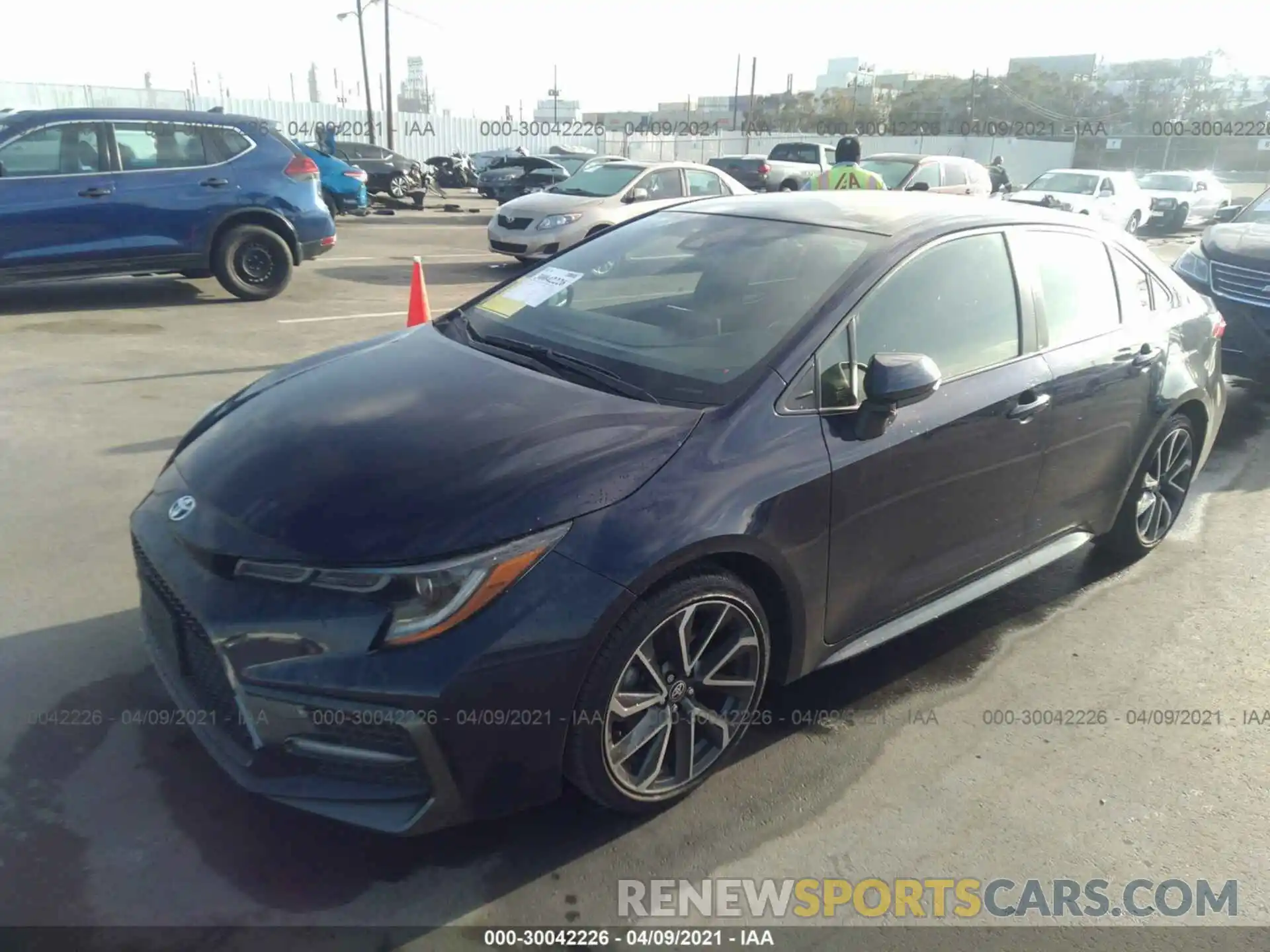 2 Photograph of a damaged car JTDS4RCE9LJ001526 TOYOTA COROLLA 2020