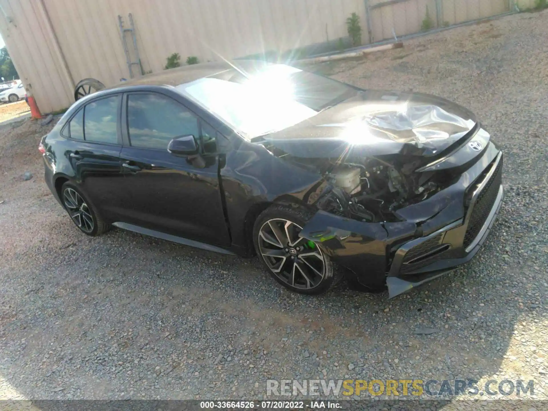 1 Photograph of a damaged car JTDS4RCE9LJ002398 TOYOTA COROLLA 2020