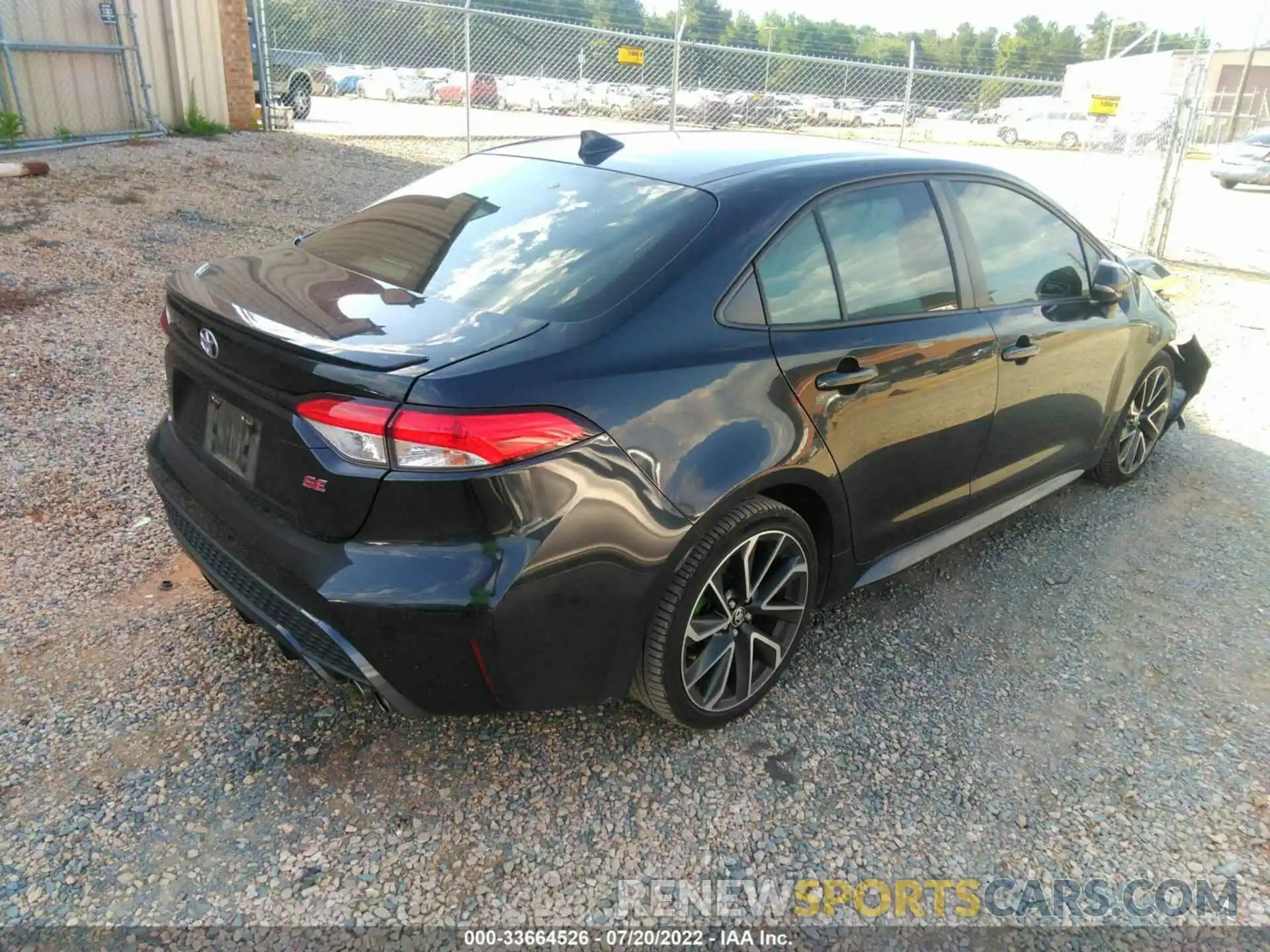 4 Photograph of a damaged car JTDS4RCE9LJ002398 TOYOTA COROLLA 2020