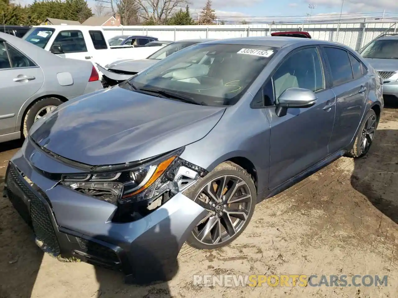 2 Photograph of a damaged car JTDS4RCE9LJ003602 TOYOTA COROLLA 2020