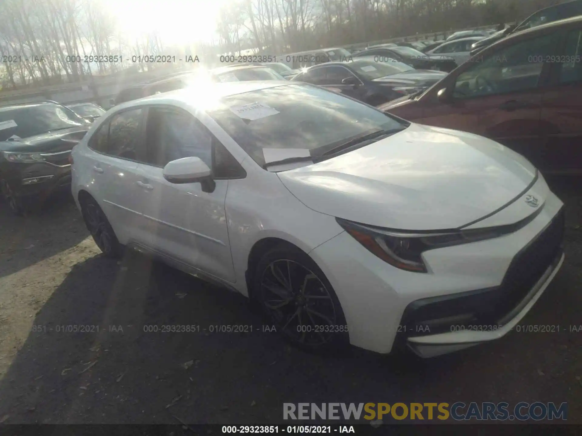 1 Photograph of a damaged car JTDS4RCE9LJ003843 TOYOTA COROLLA 2020