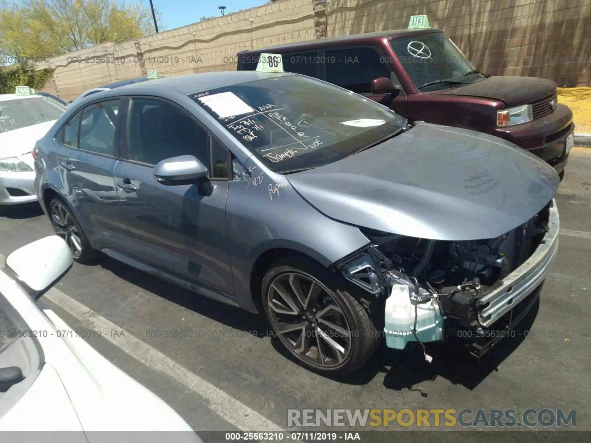 1 Photograph of a damaged car JTDS4RCE9LJ004135 TOYOTA COROLLA 2020