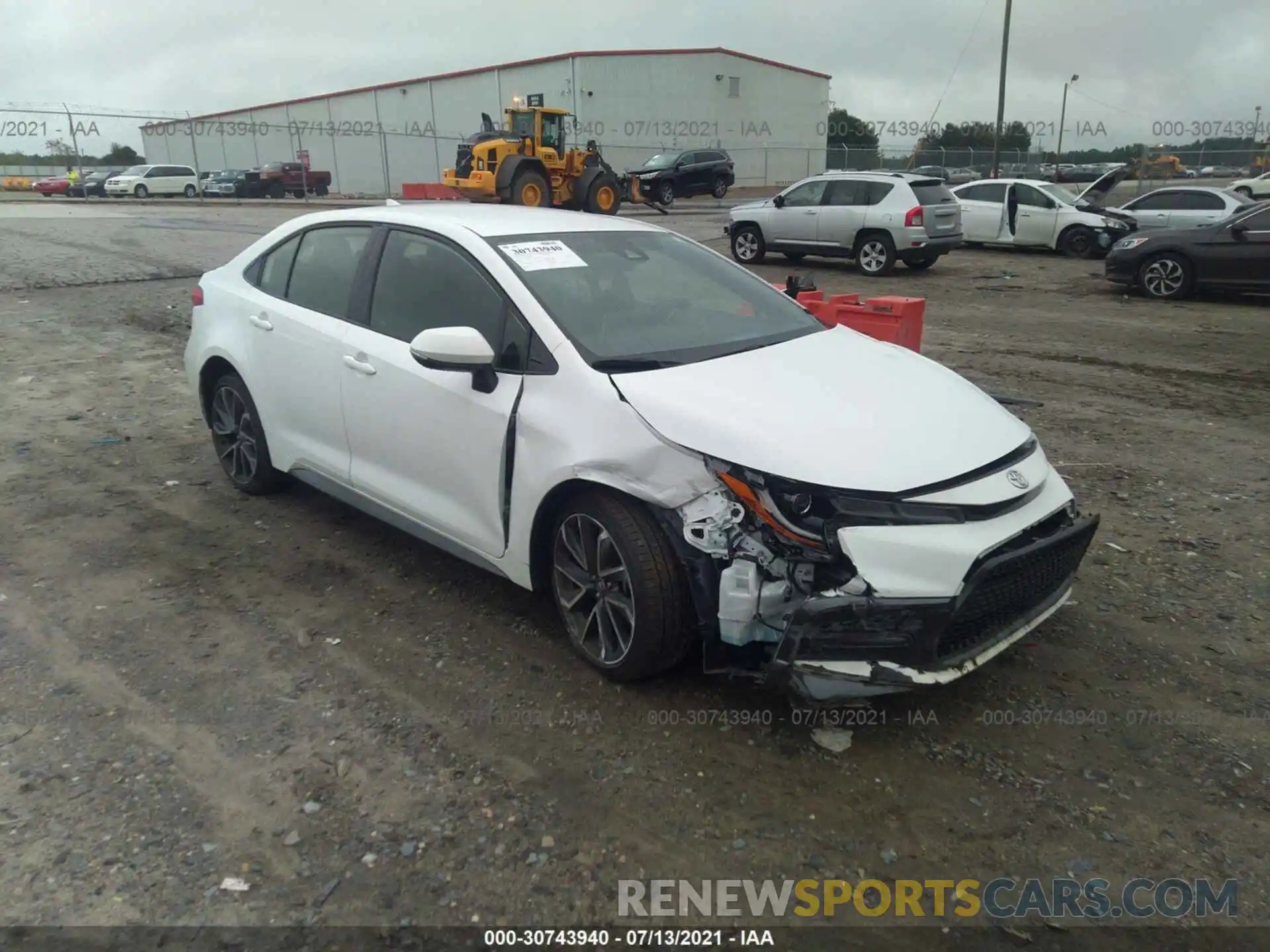 1 Photograph of a damaged car JTDS4RCE9LJ004913 TOYOTA COROLLA 2020