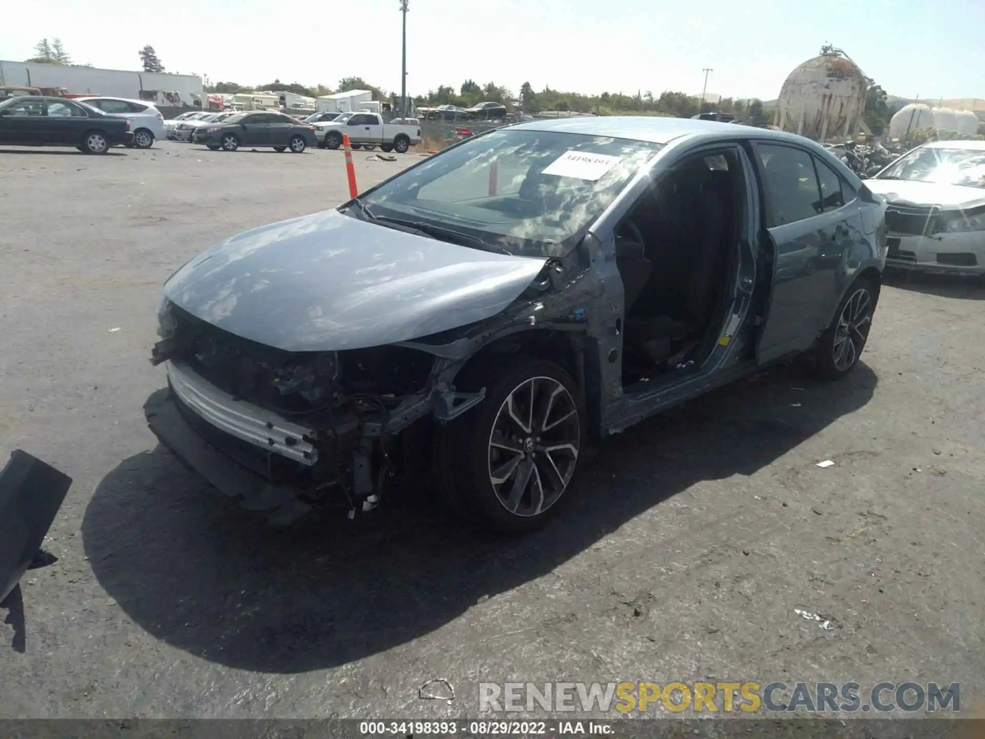 2 Photograph of a damaged car JTDS4RCE9LJ005219 TOYOTA COROLLA 2020