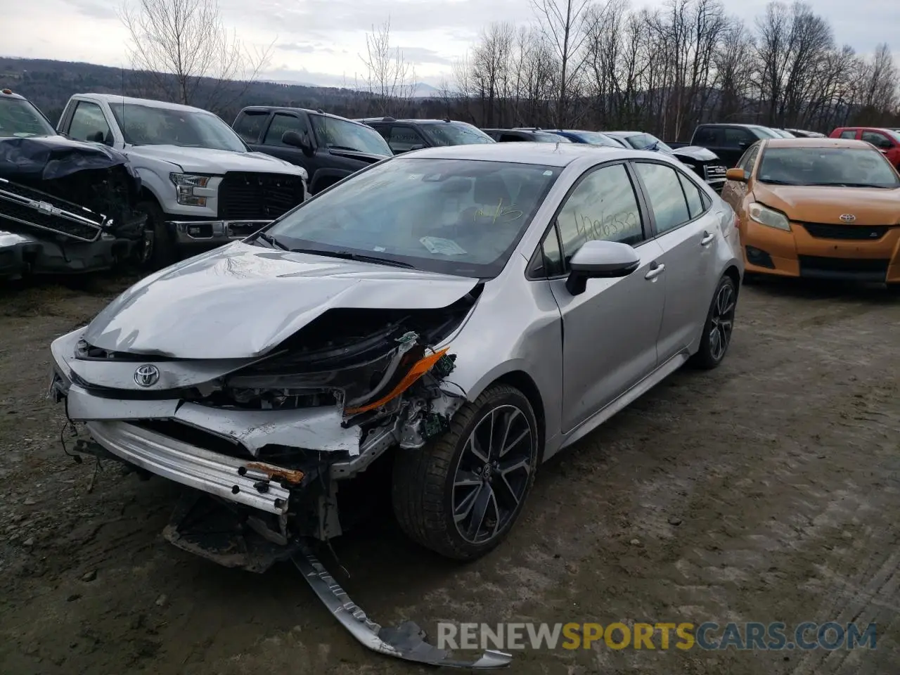 2 Photograph of a damaged car JTDS4RCE9LJ006435 TOYOTA COROLLA 2020