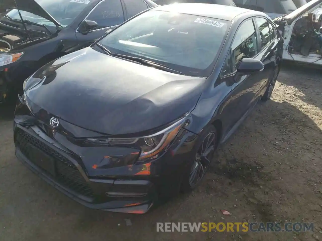 2 Photograph of a damaged car JTDS4RCE9LJ006581 TOYOTA COROLLA 2020