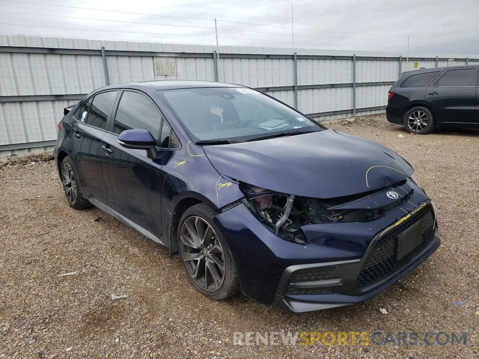 1 Photograph of a damaged car JTDS4RCE9LJ007701 TOYOTA COROLLA 2020